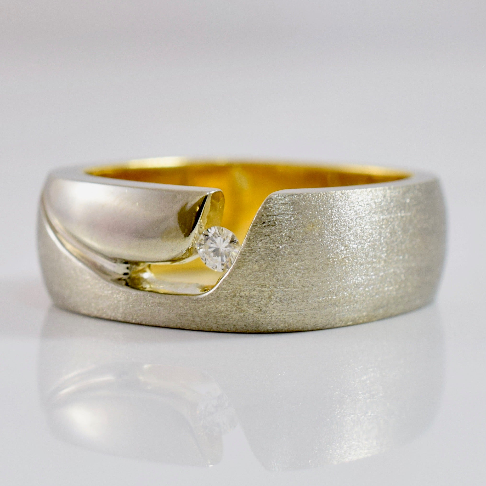 Tension Set Diamond Band | 0.06 ctw SZ 8 |