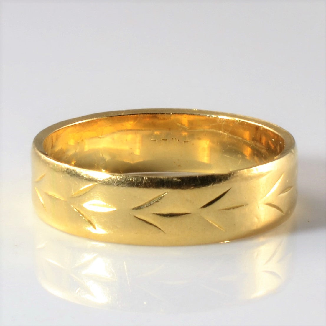 1960s Patterned Gold Band | SZ 7.25 |