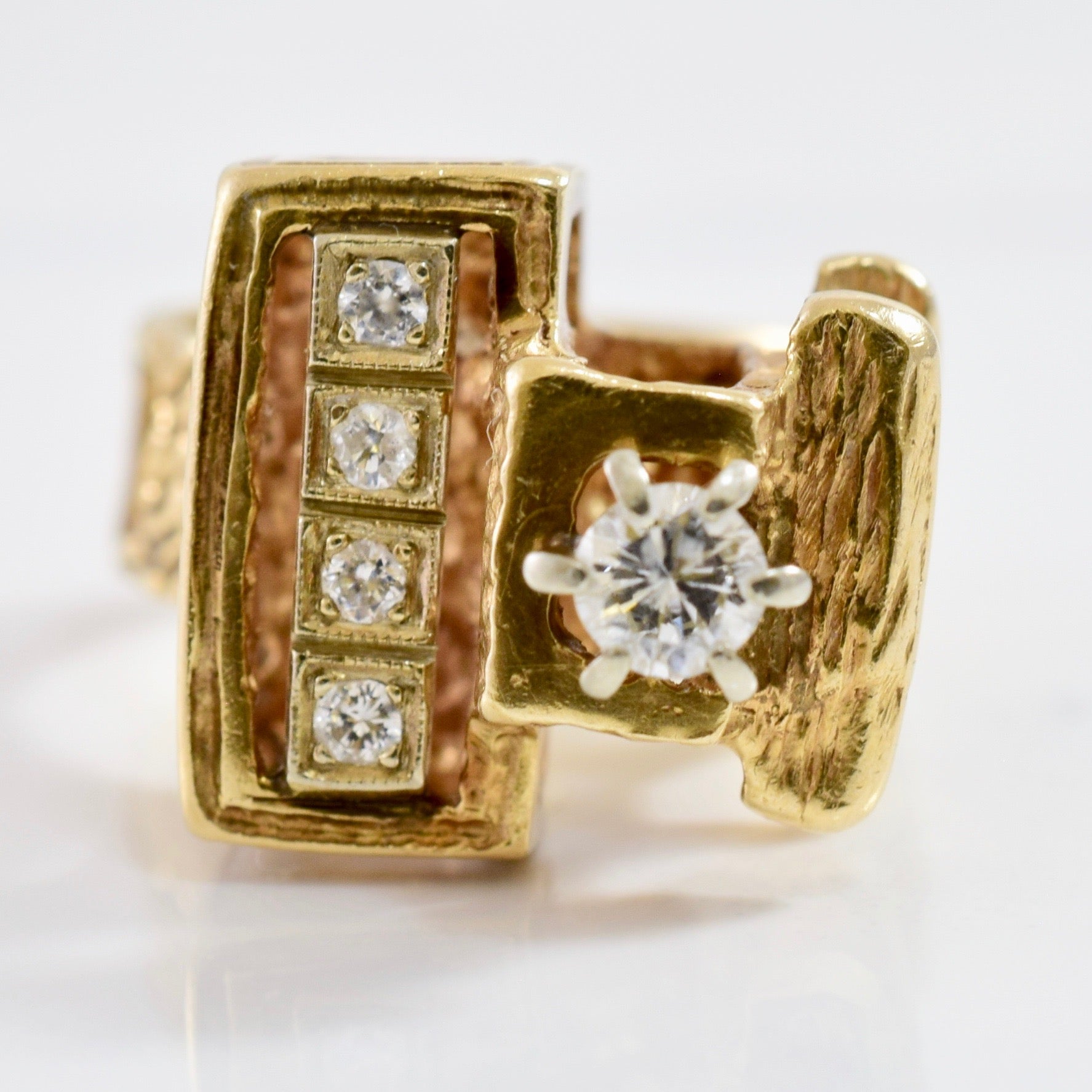 High Rise Diamond Ring | 0.30 ctw SZ 6.25 |