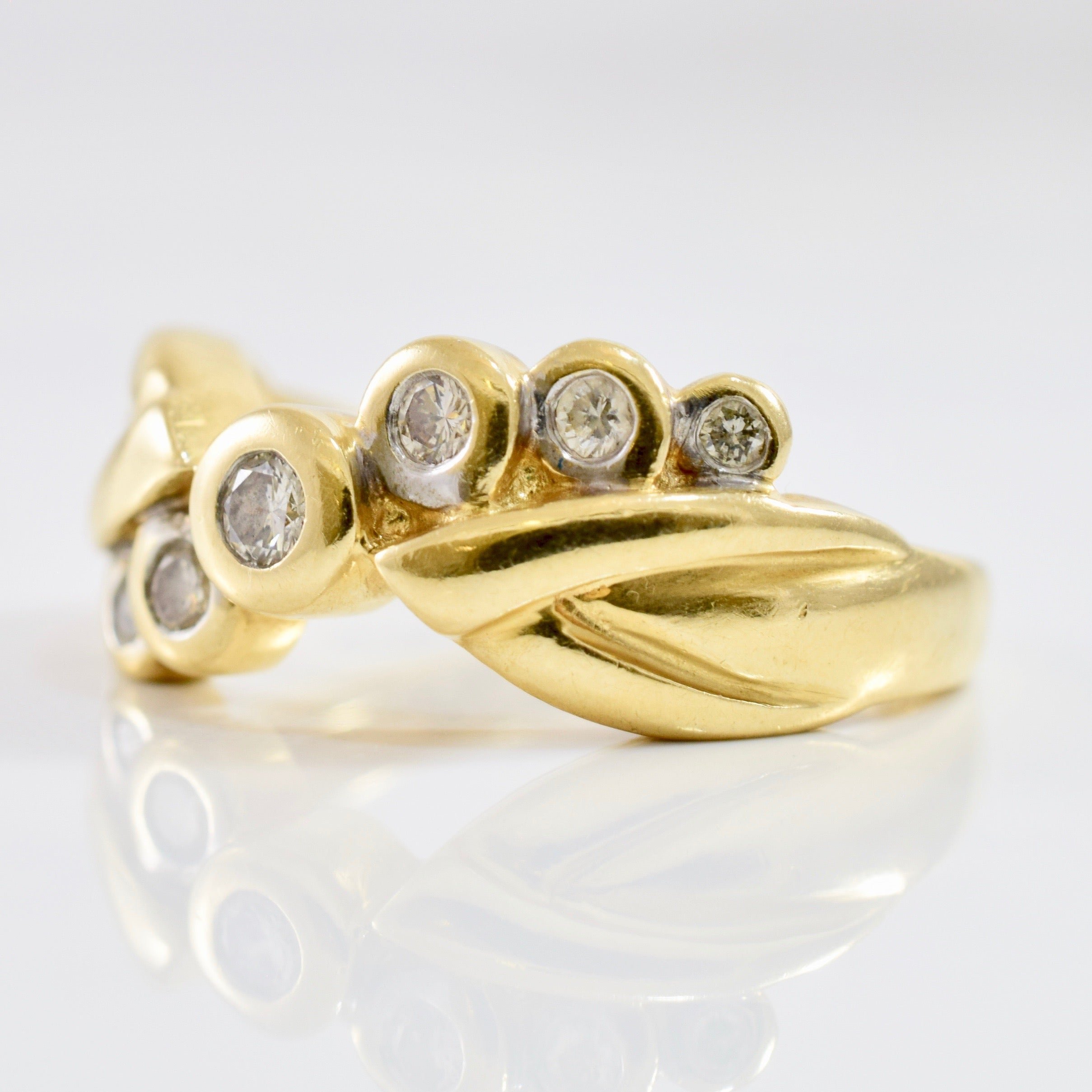 Bezel Set Diamond Band | 0.21 ctw SZ 6.75 |