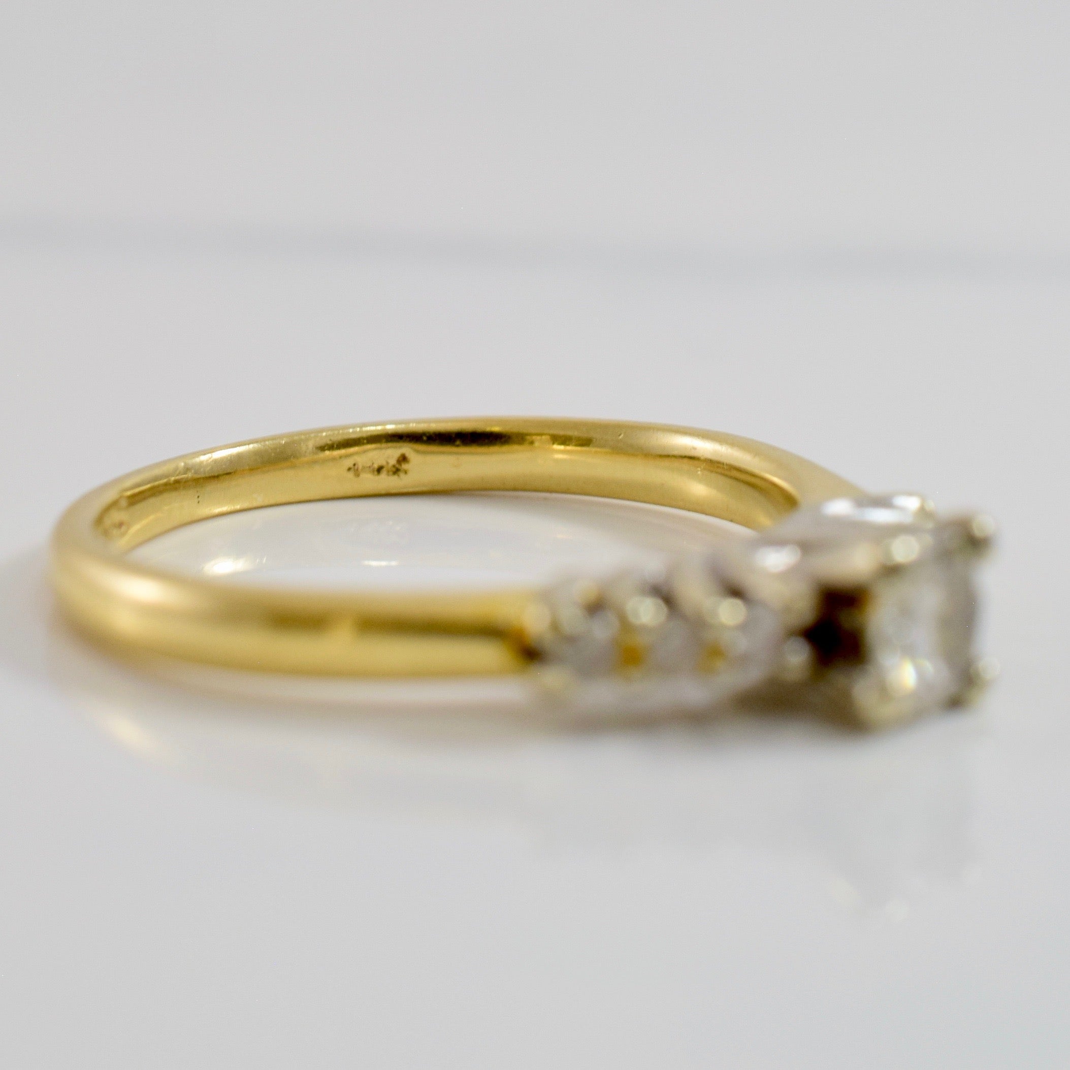 Vintage High Set Engagement Ring | 0.37 ctw SZ 6 |