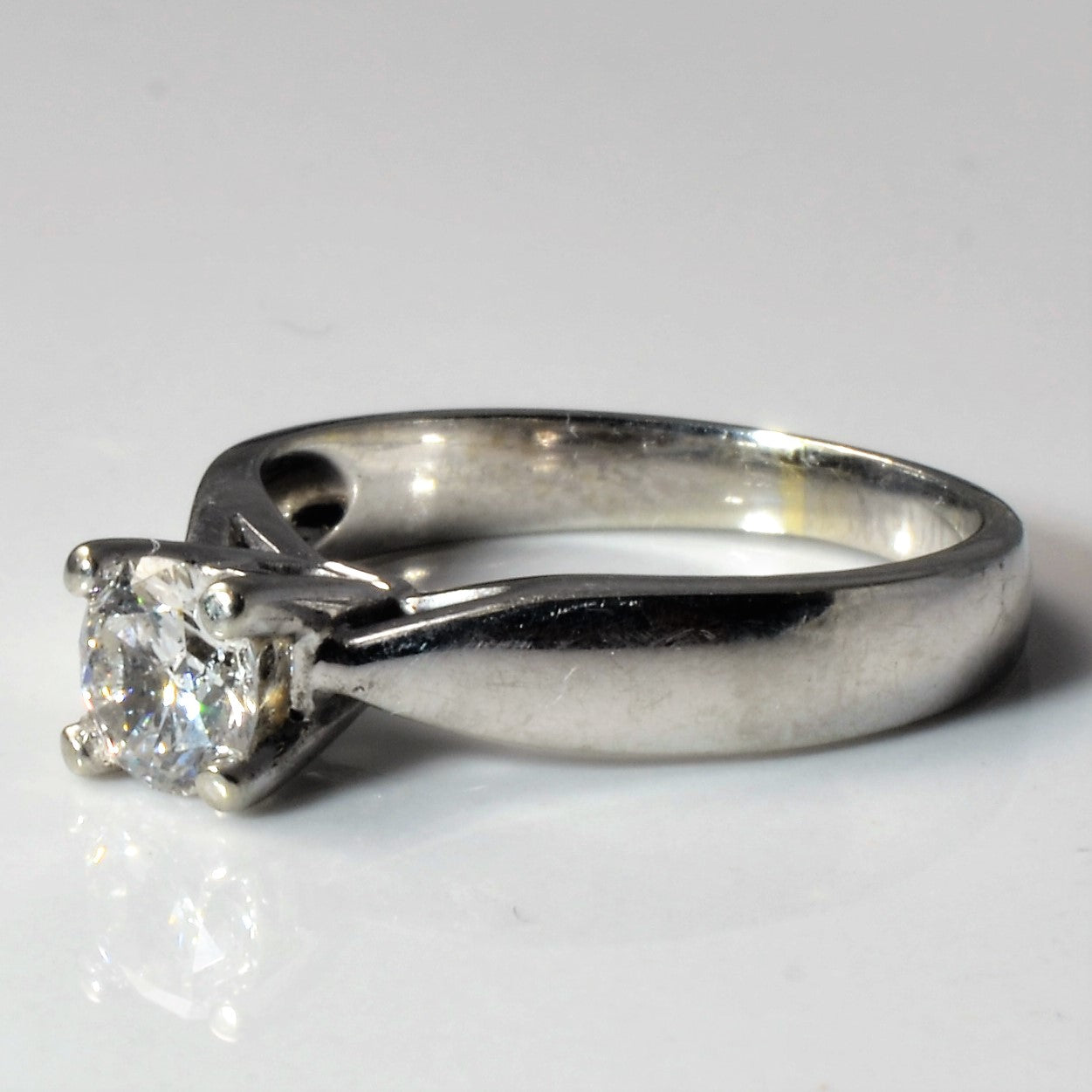 Solitaire Diamond Engagement Ring | 0.43ct | SZ 4.25 |