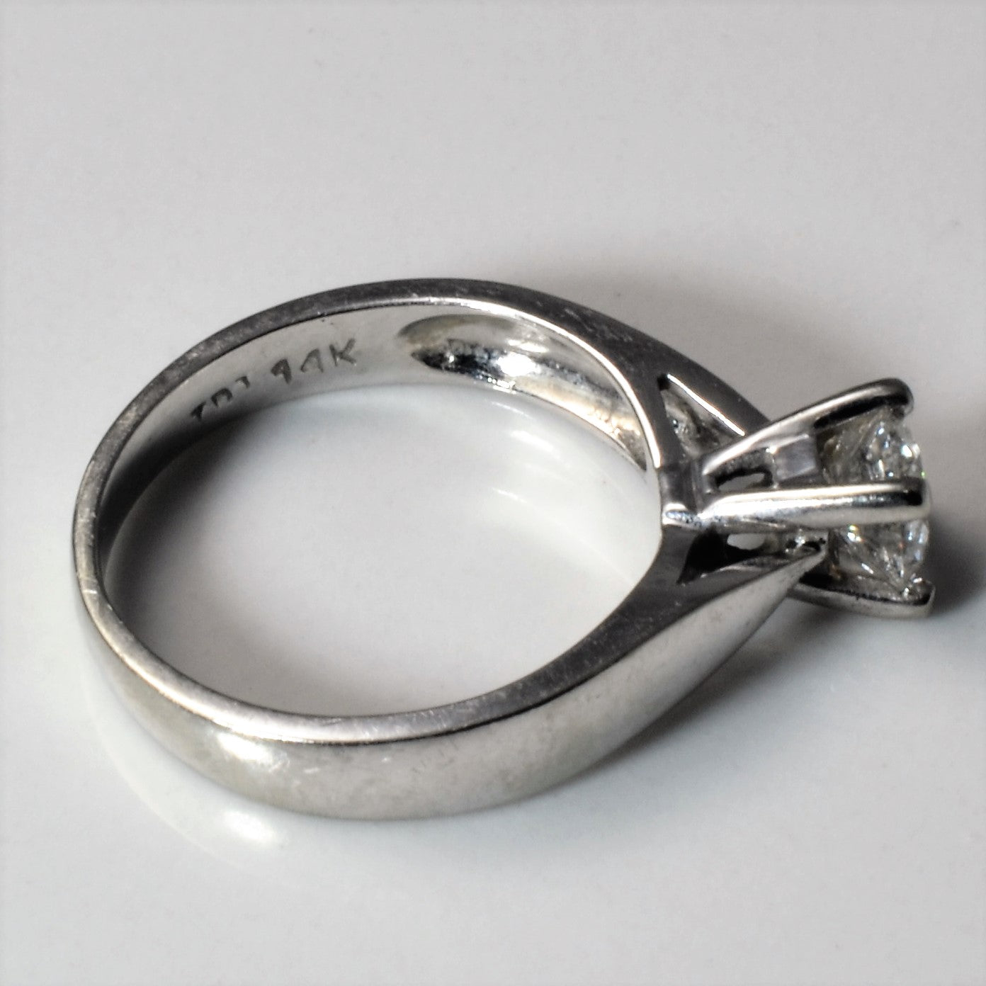 Solitaire Diamond Engagement Ring | 0.43ct | SZ 4.25 |
