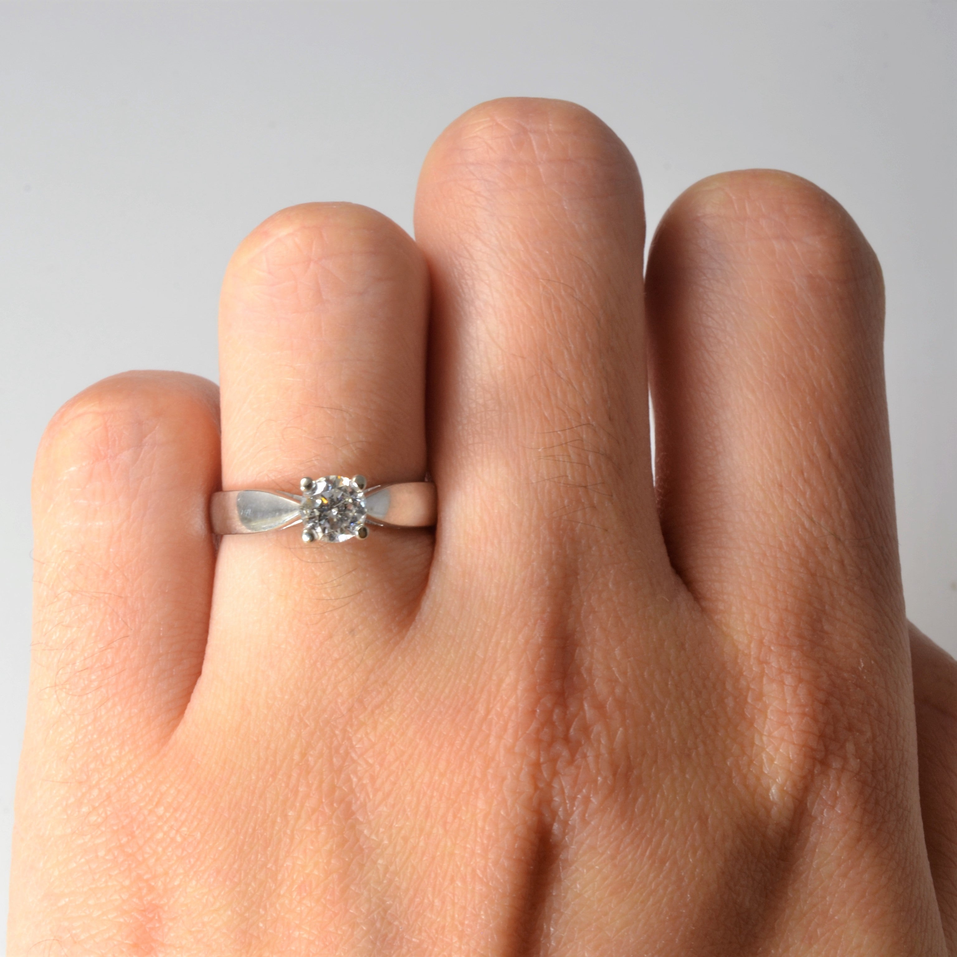 Solitaire Diamond Engagement Ring | 0.43ct | SZ 4.25 |