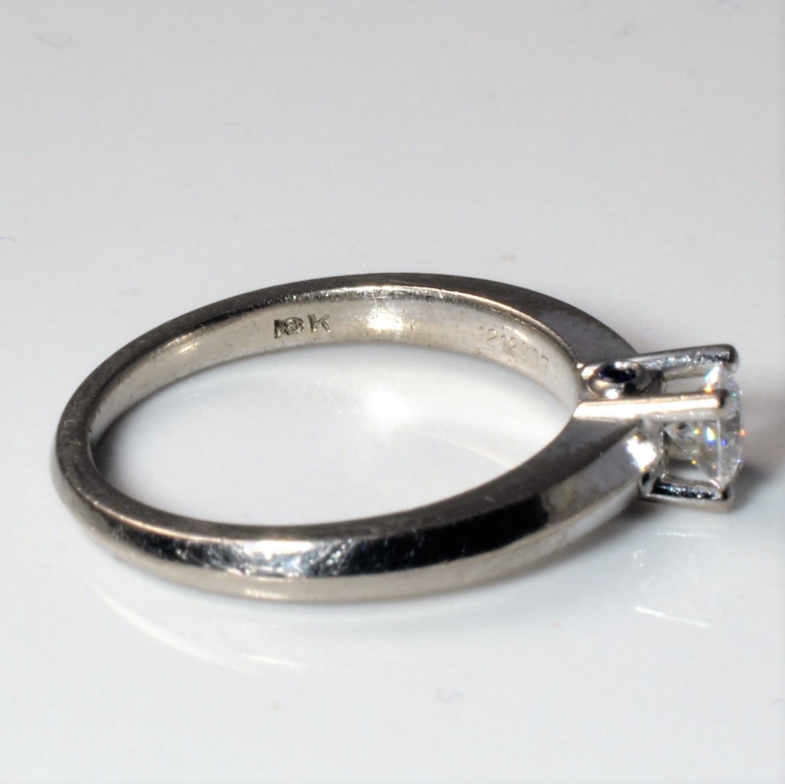 Birks' Knife Edge Diamond Ring | 0.01ctw, 0.30ct | SZ 5.75 |