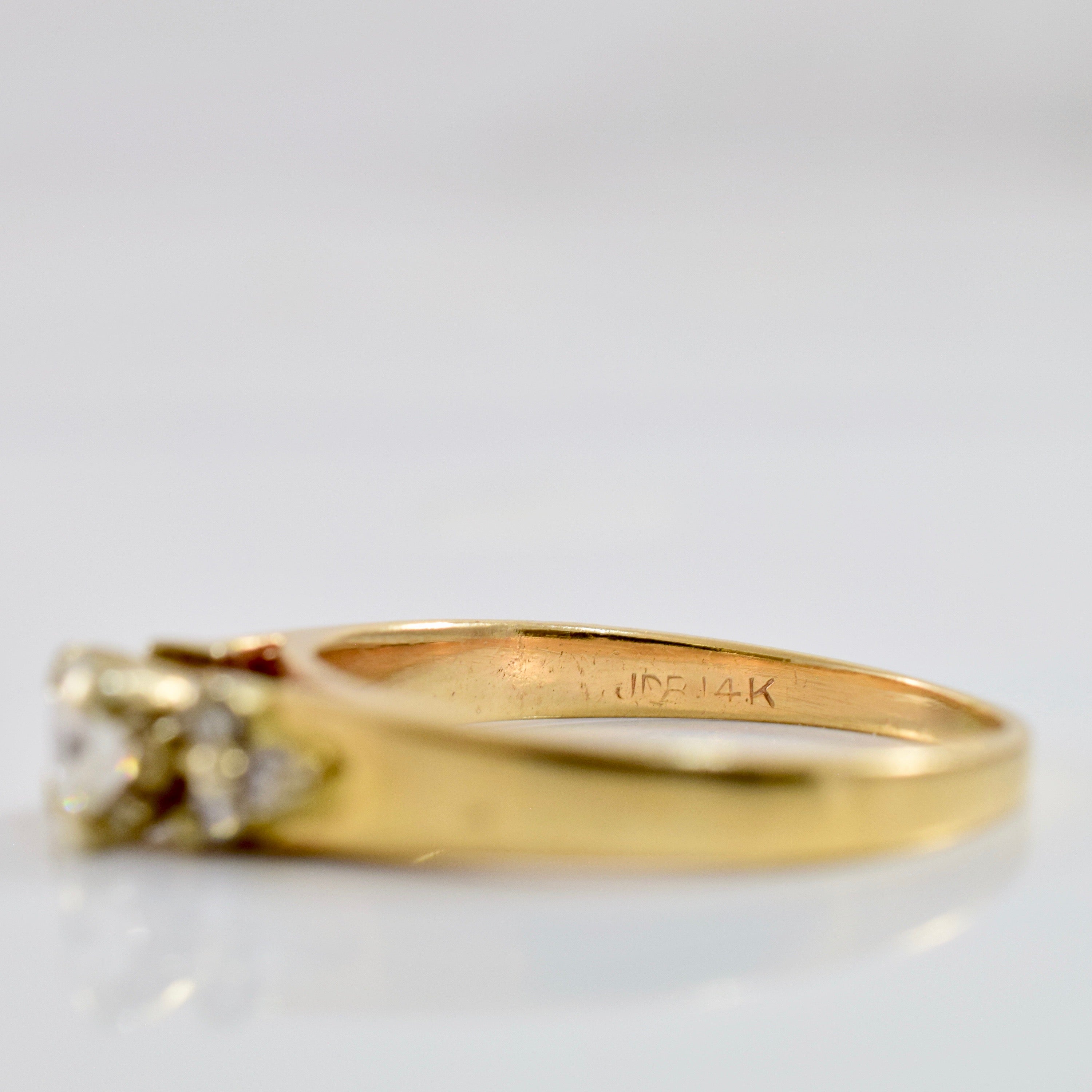 Cluster Accented Engagement Ring | 0.26 ctw SZ 5.25 |