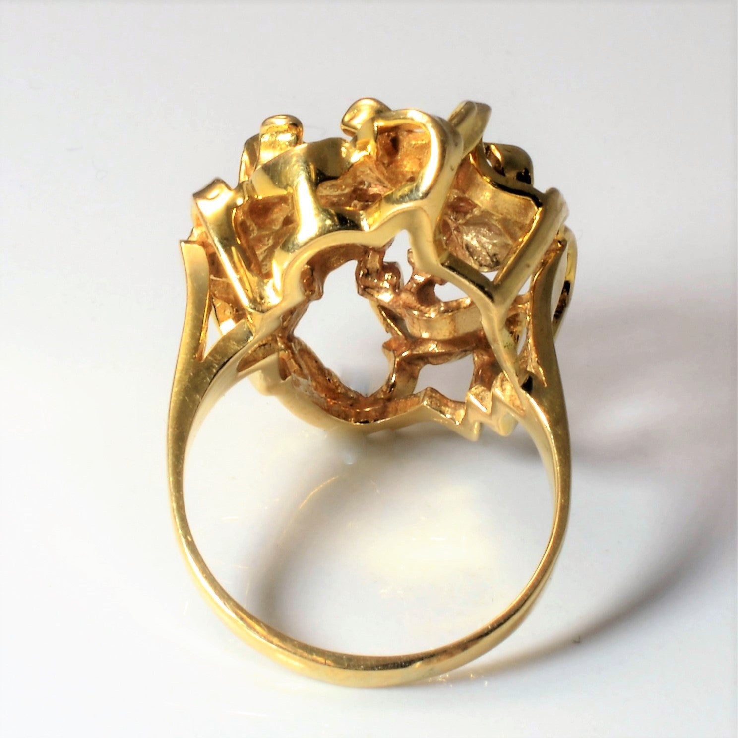 Freeform Gold Cocktail Ring | SZ 8.5 |