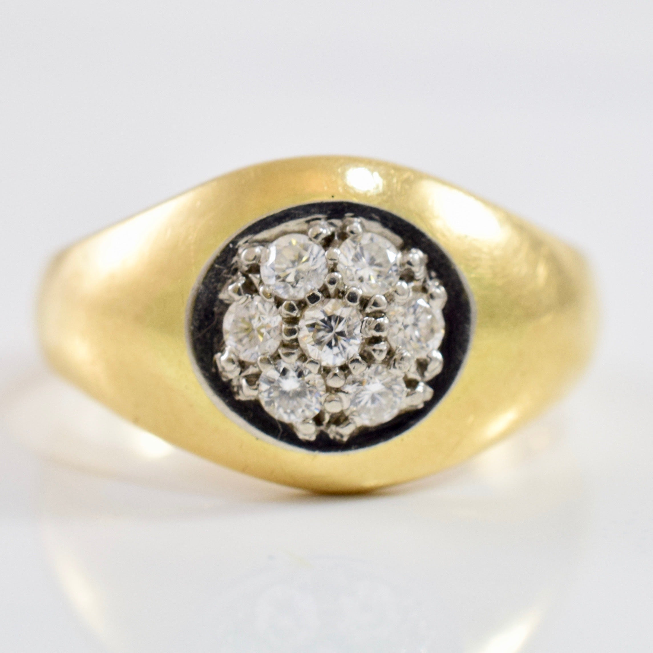 Flush Set Diamond Cluster Band | 0.20 ctw SZ 4 |