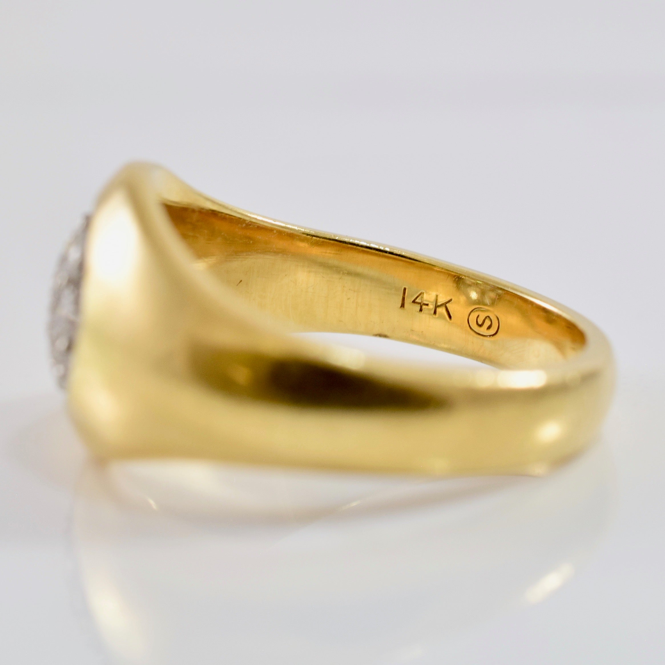 Flush Set Diamond Cluster Band | 0.20 ctw SZ 4 |