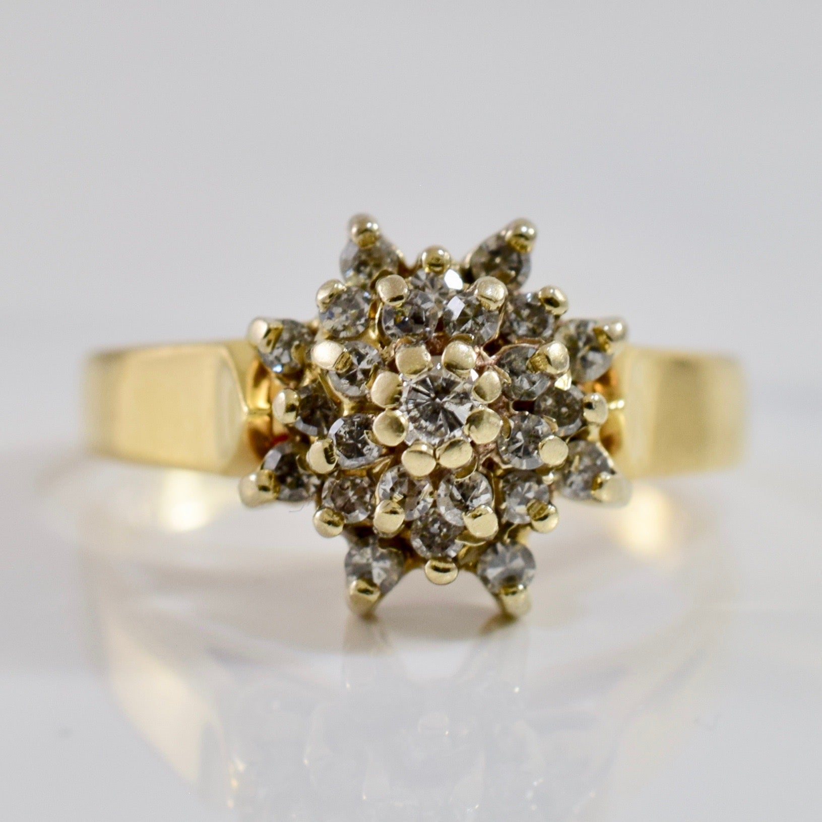 High Set Diamond Cluster Ring | 0.30 ctw SZ 6 |