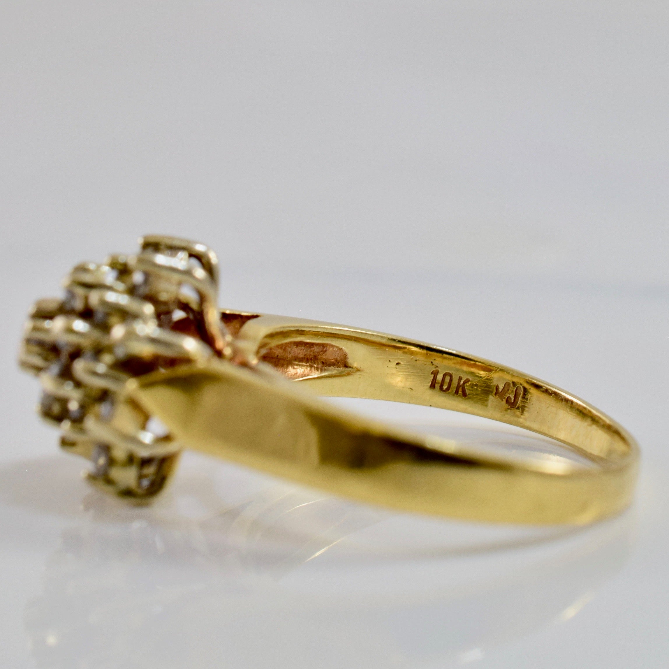 High Set Diamond Cluster Ring | 0.30 ctw SZ 6 |