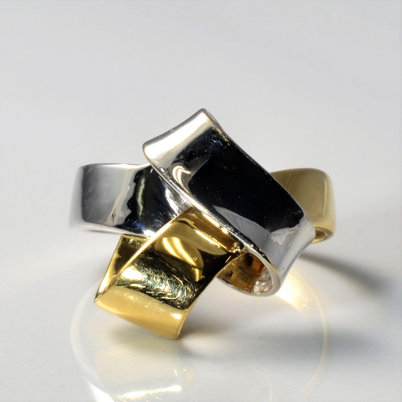 Two Tone Gold Knot Ring | SZ 8.25 |