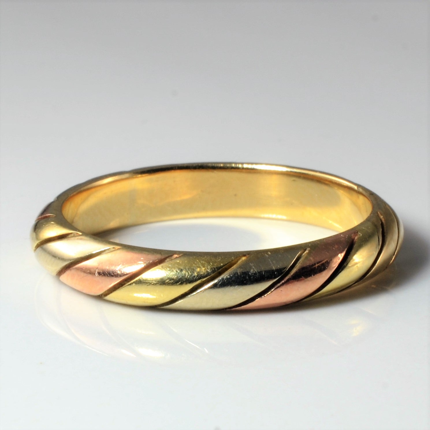 Tri Tone Gold Rope Band | SZ 11 |