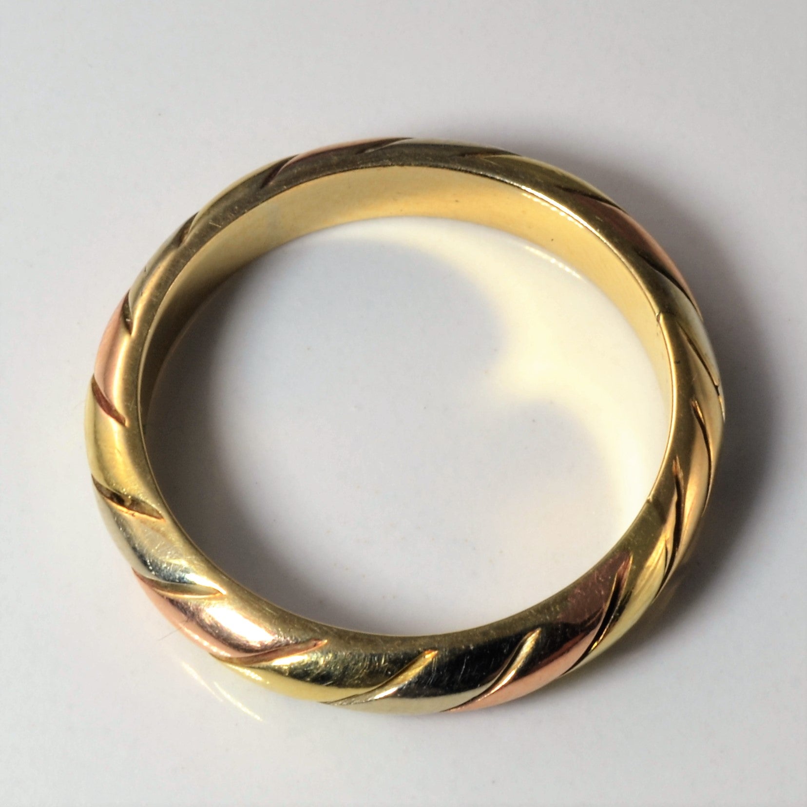 Tri Tone Gold Rope Band | SZ 11 |