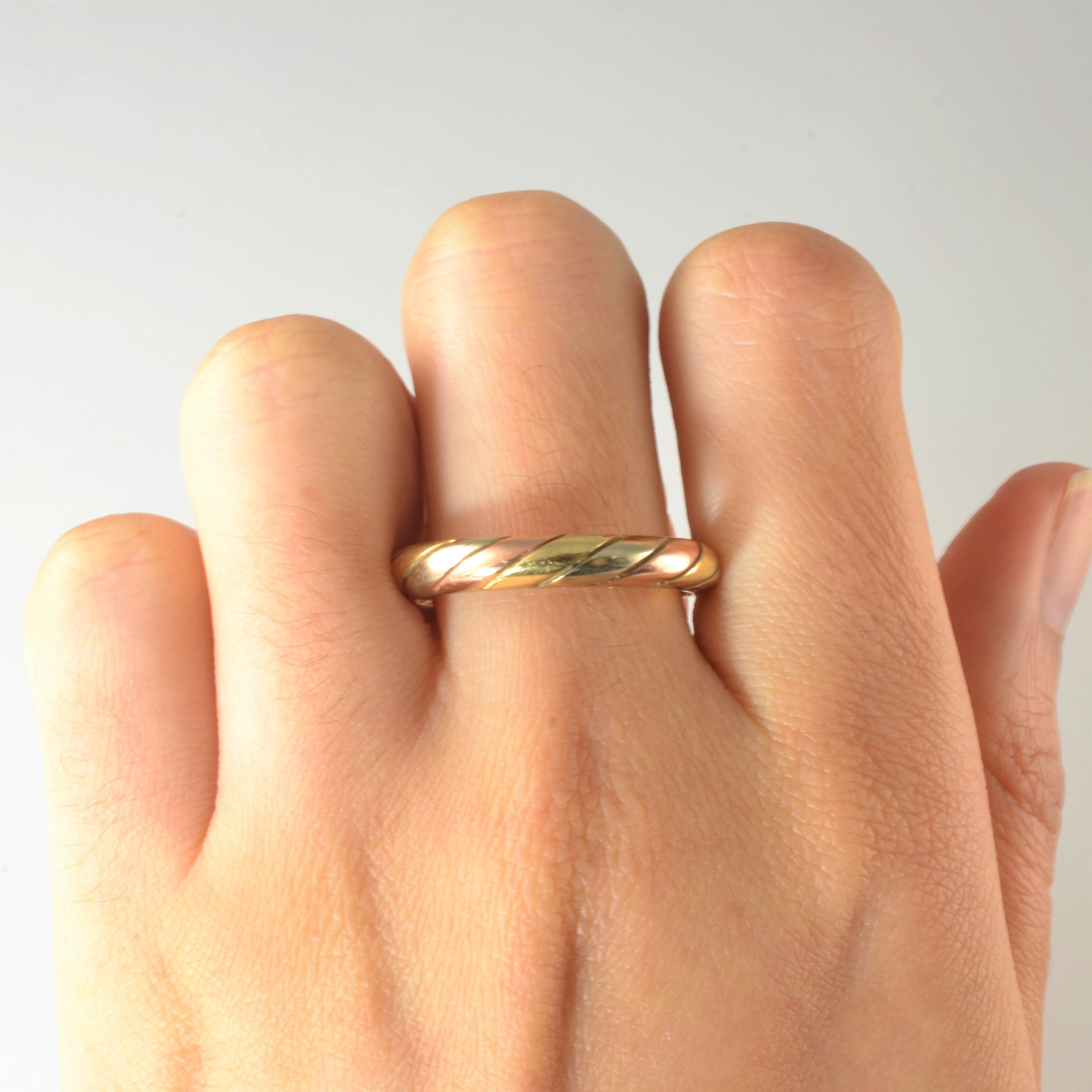 Tri Tone Gold Rope Band | SZ 11 |