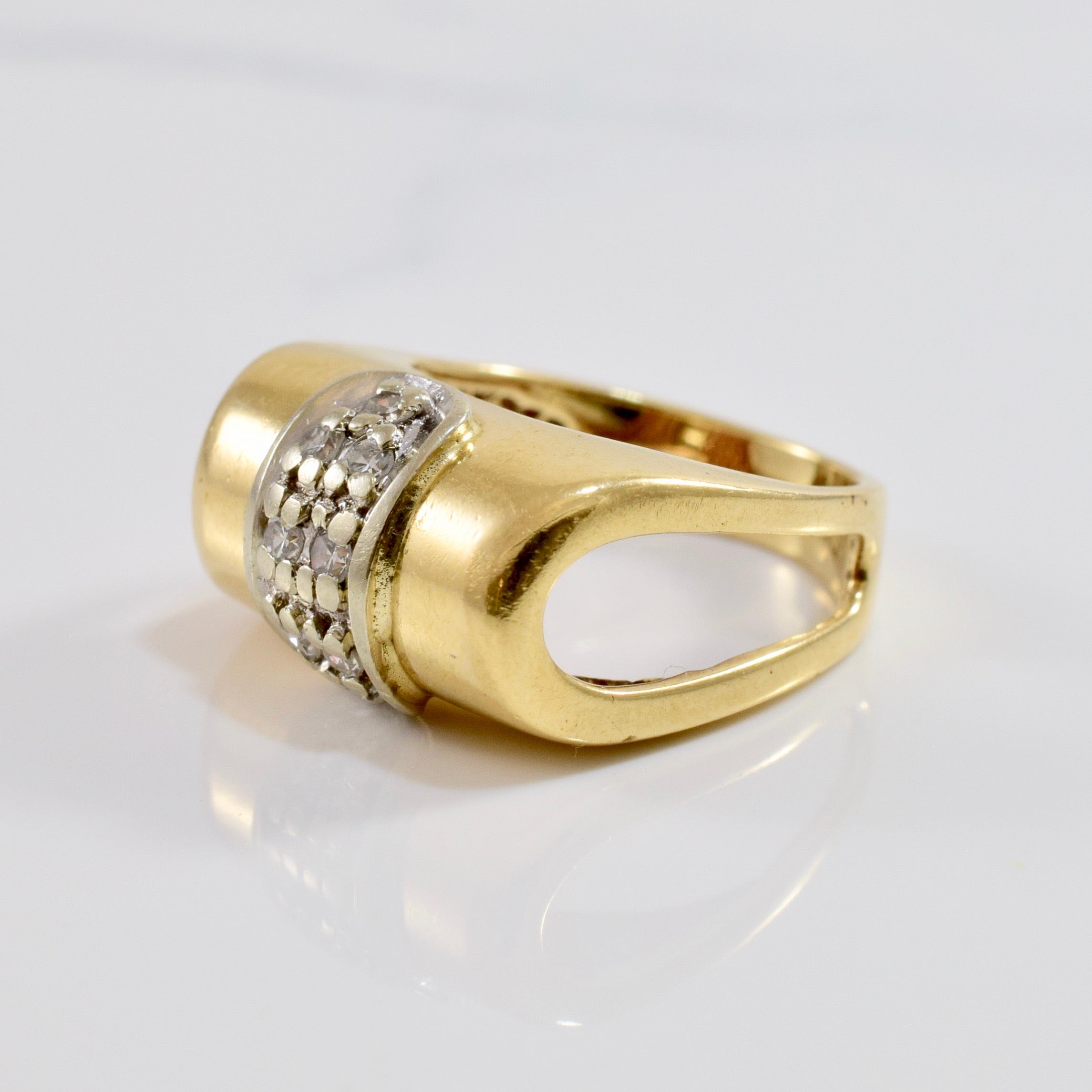 Folded Diamond Band | 0.15 ctw SZ 2.5 |