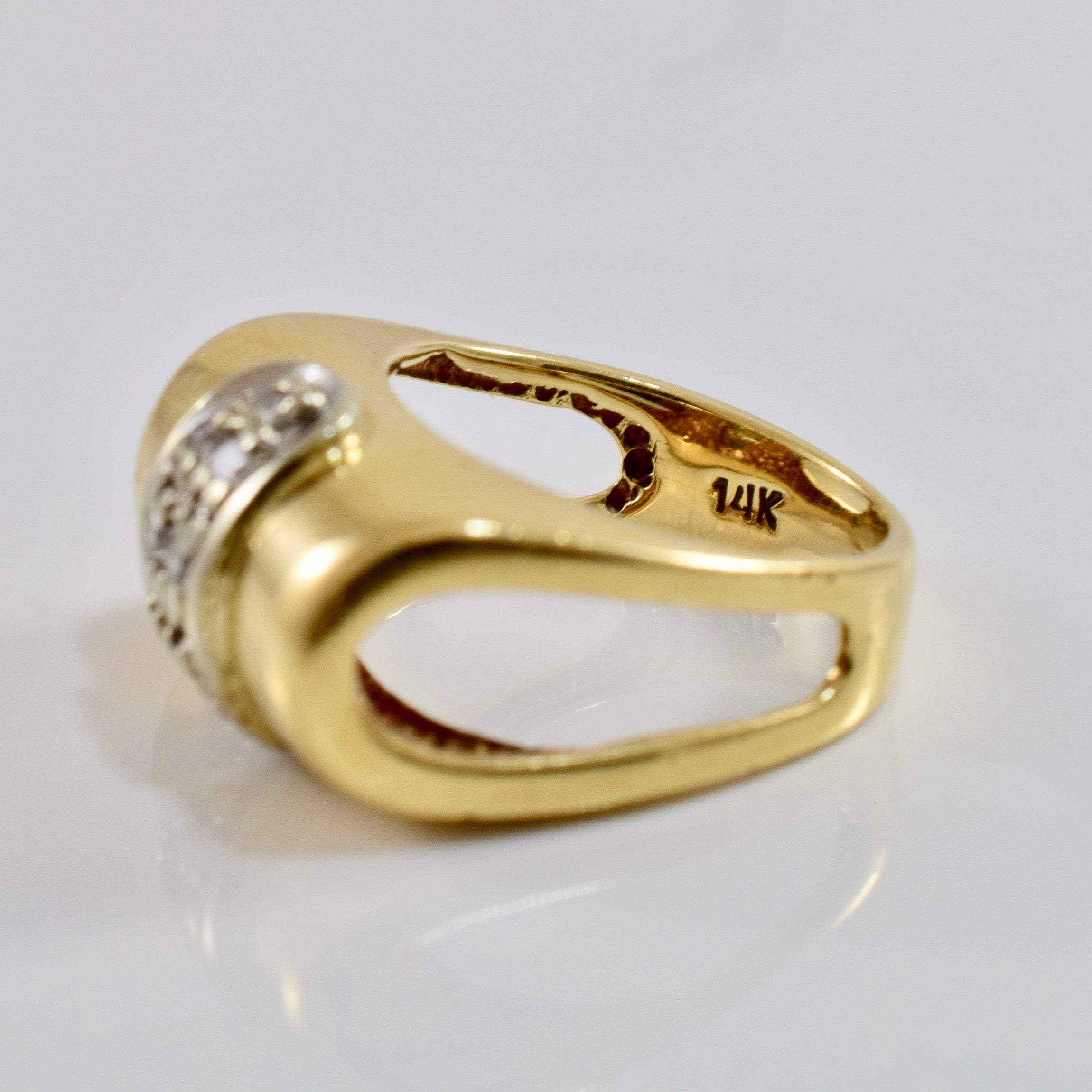 Folded Diamond Band | 0.15 ctw SZ 2.5 |