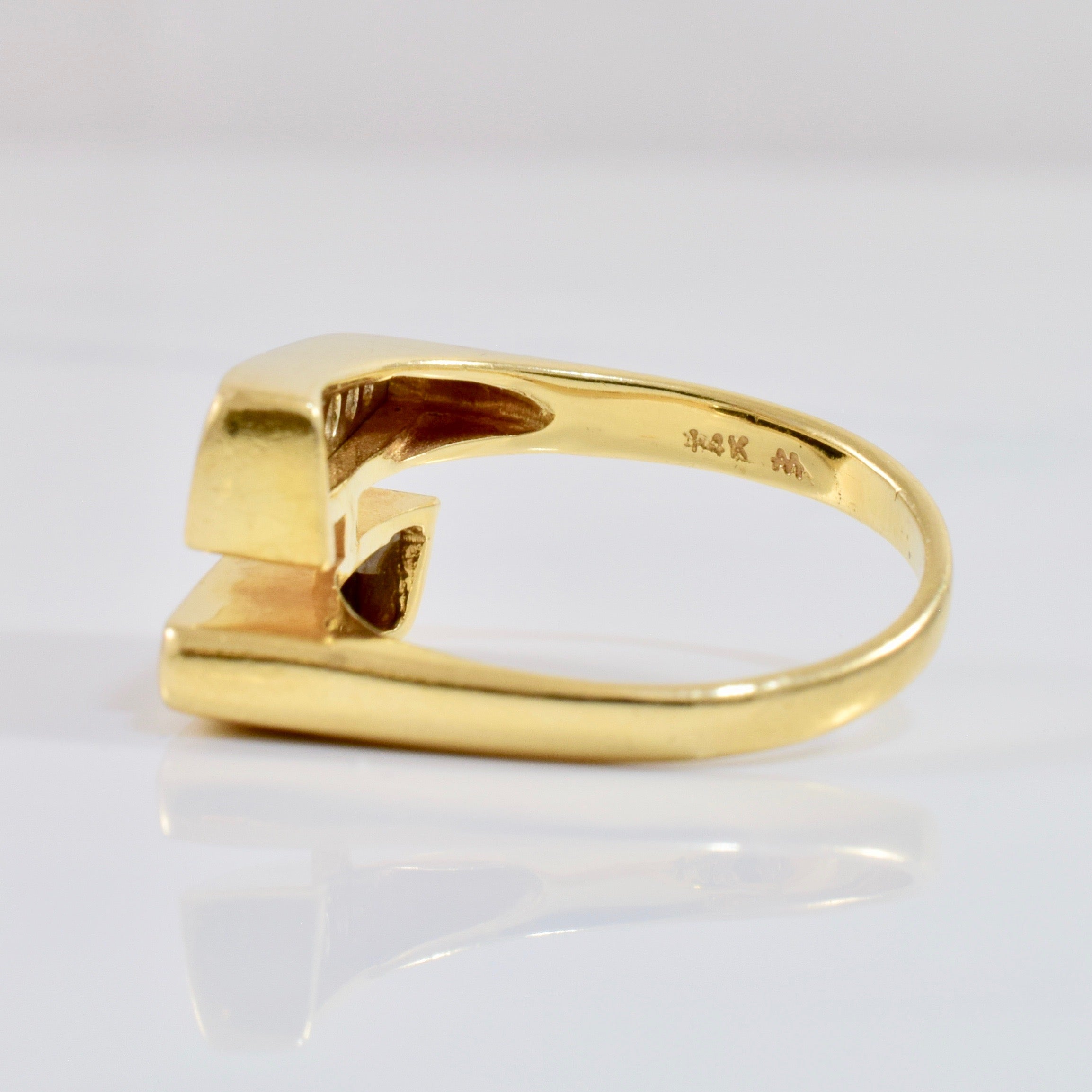 Bypass Diamond & Horn Ring | 0.14 ctw SZ 7.5 |