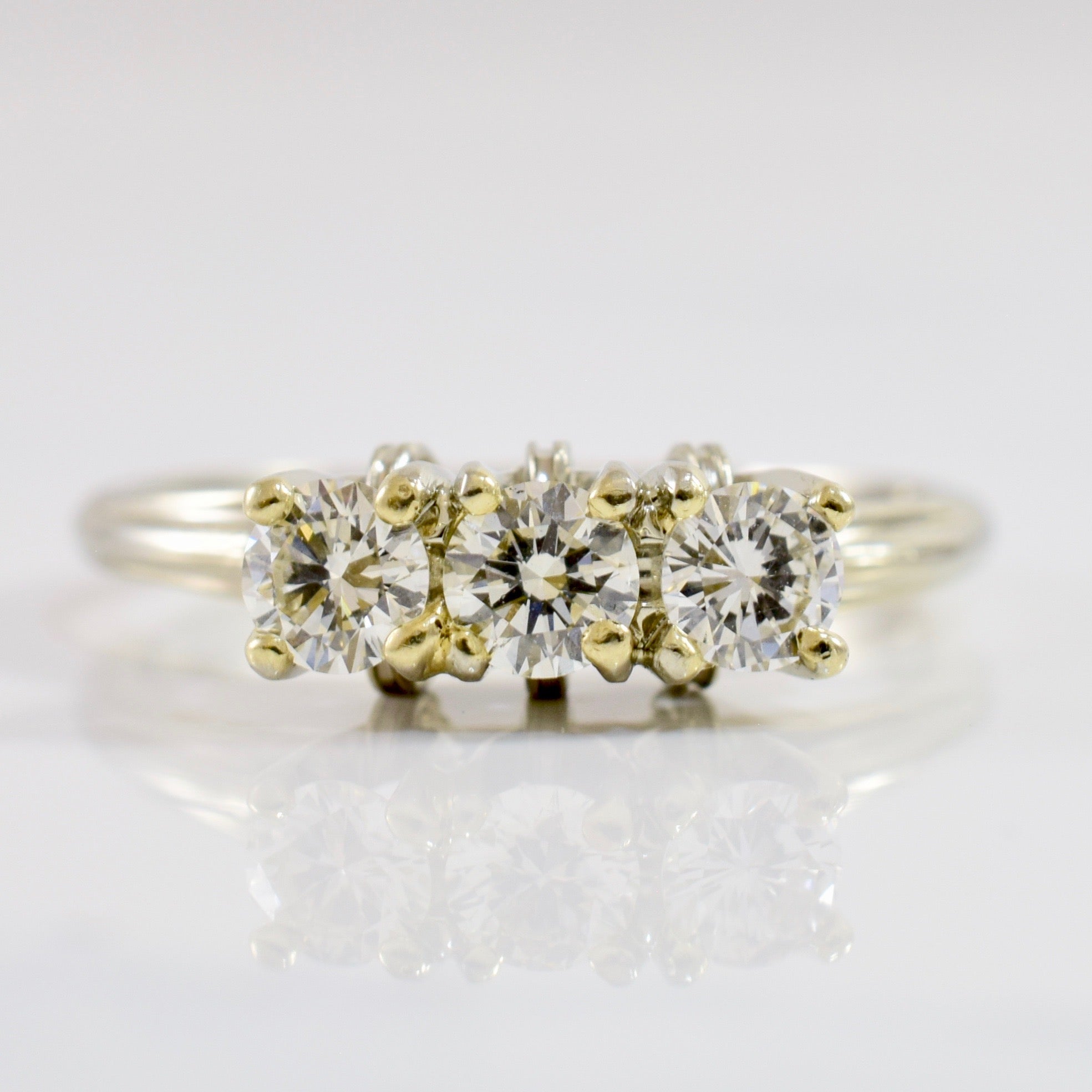 Three Stone Diamond Ring | 0.64 ctw SZ 8 |