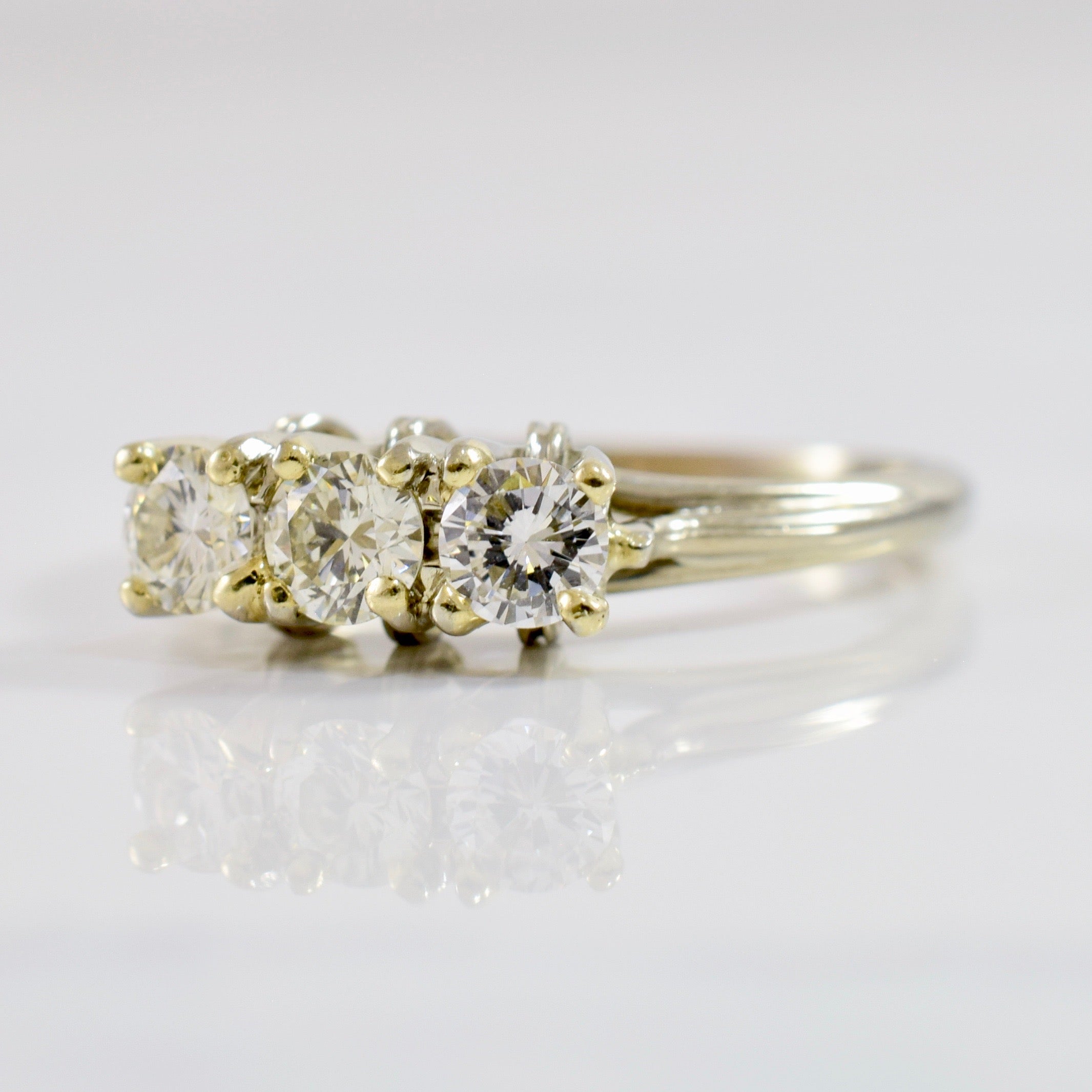Three Stone Diamond Ring | 0.64 ctw SZ 8 |