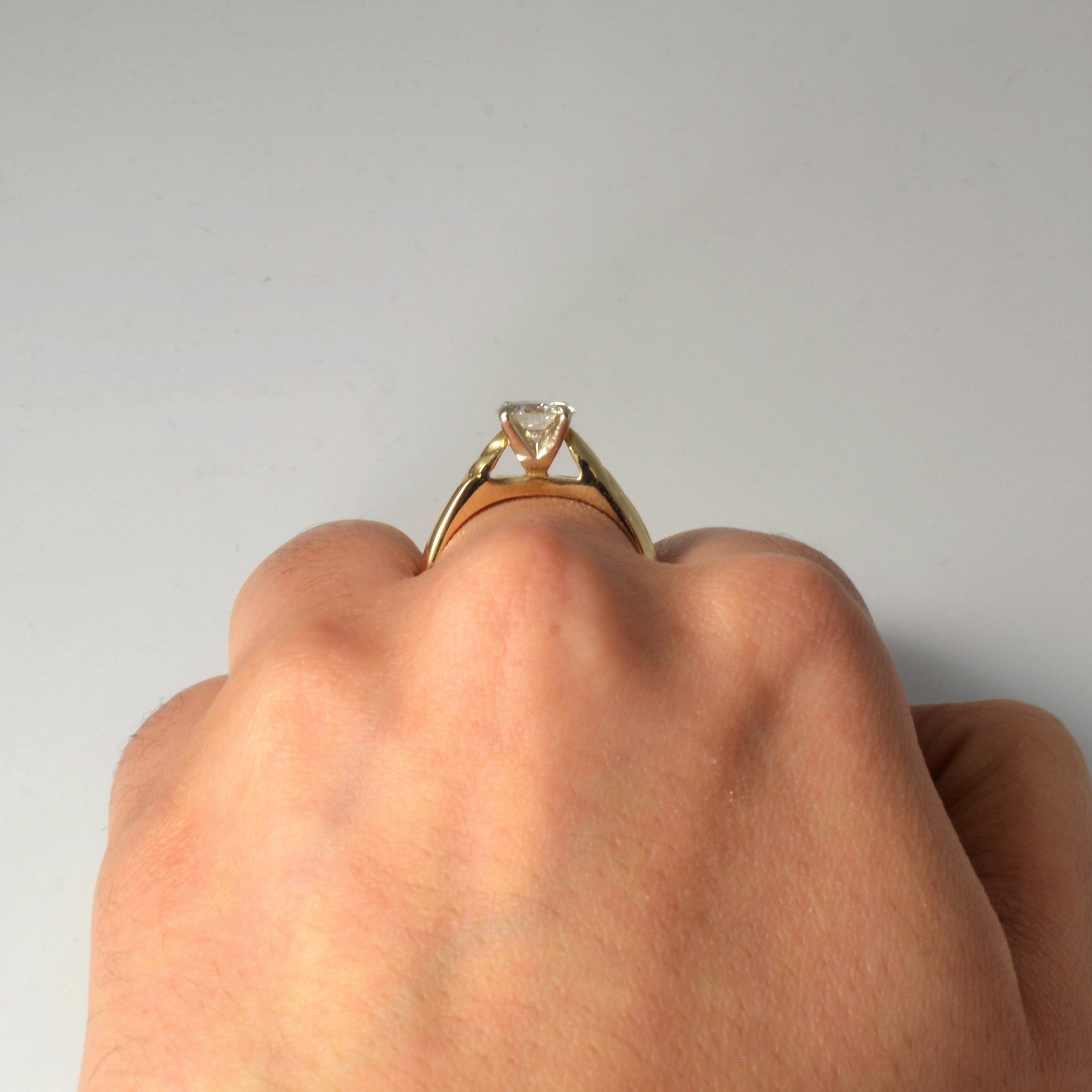 Yellow Gold Solitaire Diamond Engagement Ring | 1.26ct | SZ 8.25 |
