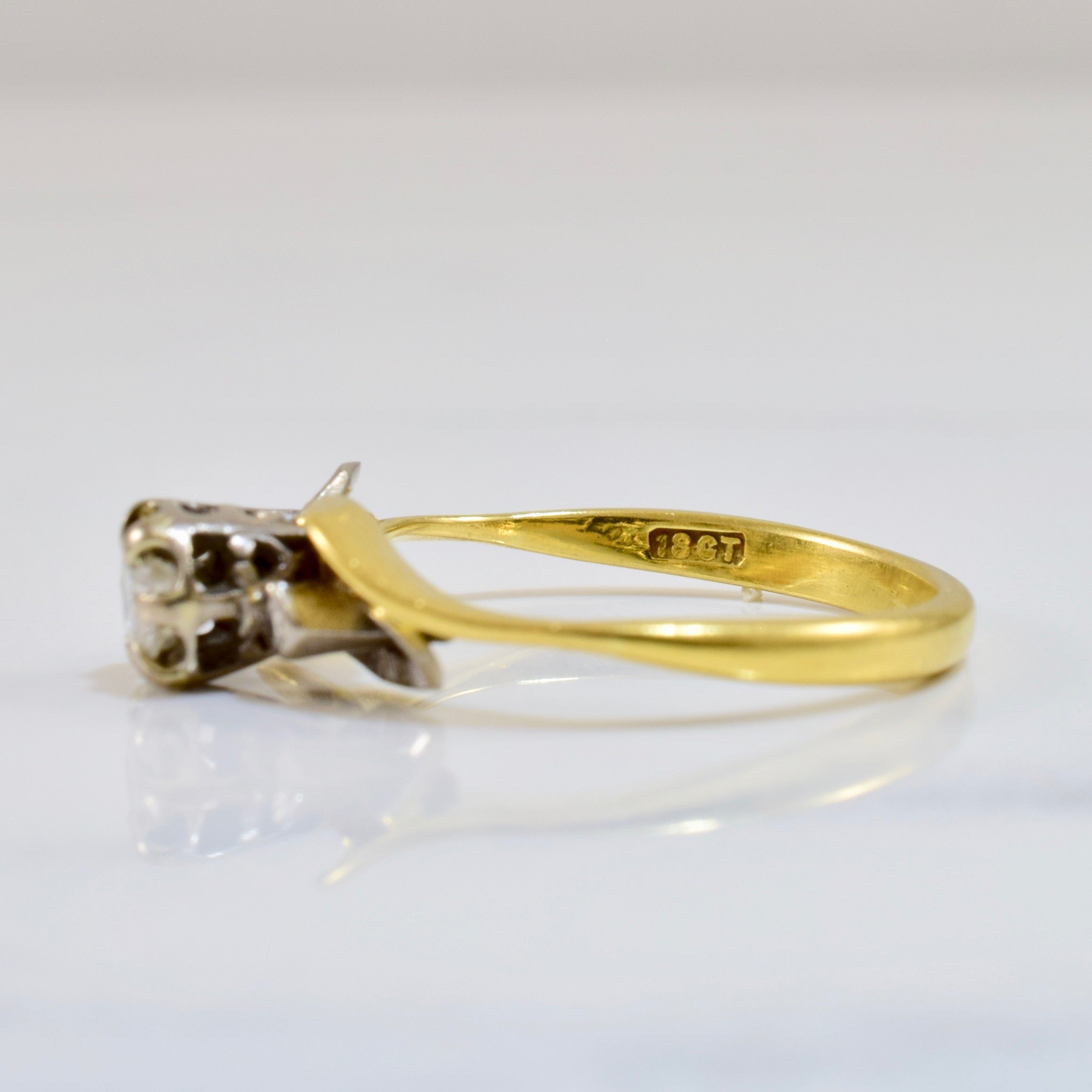 Industrial Style Engagement Ring | 0.20 ct SZ 6 |