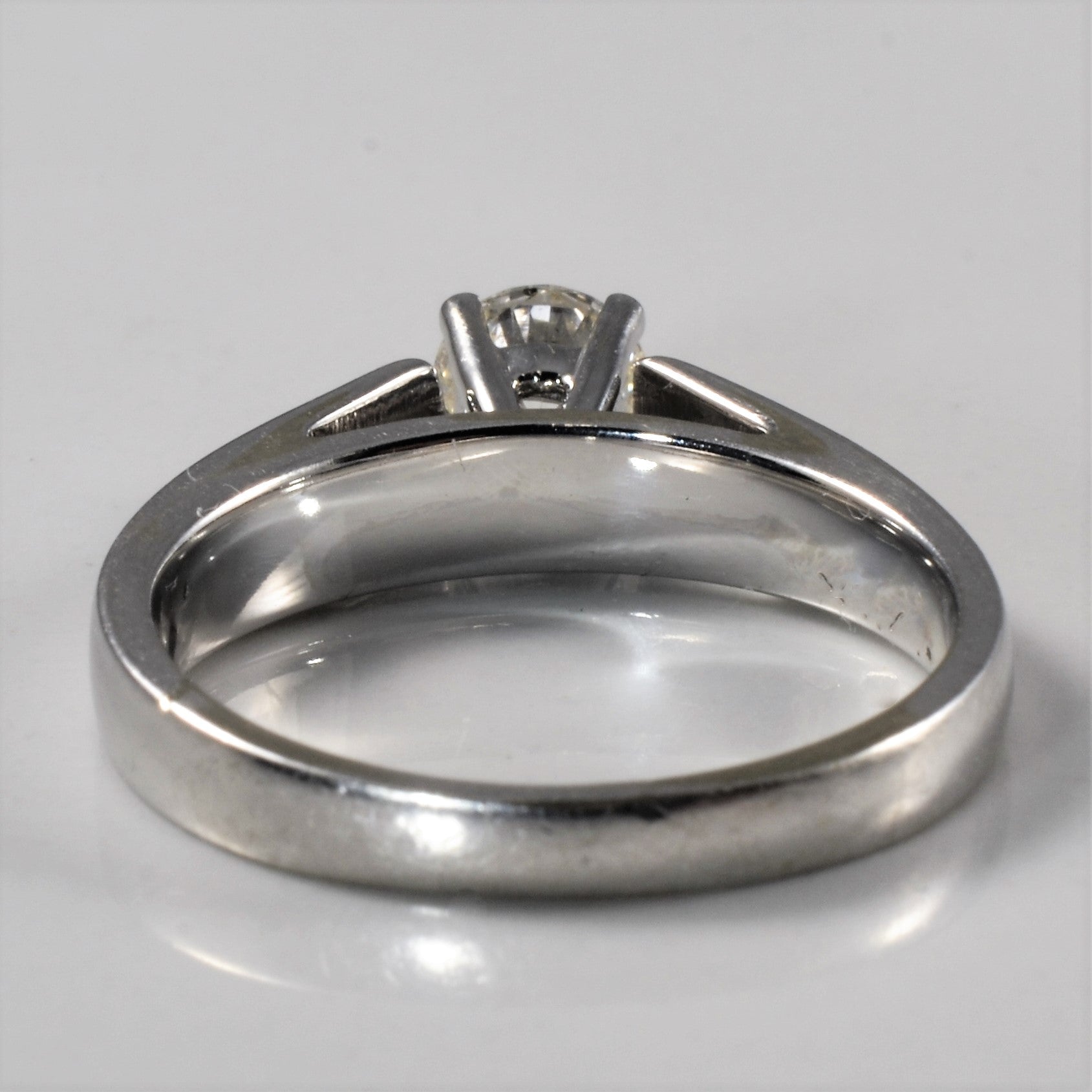 Tapered Solitaire Diamond Engagement Ring | 0.45ct | SZ 5.5 |
