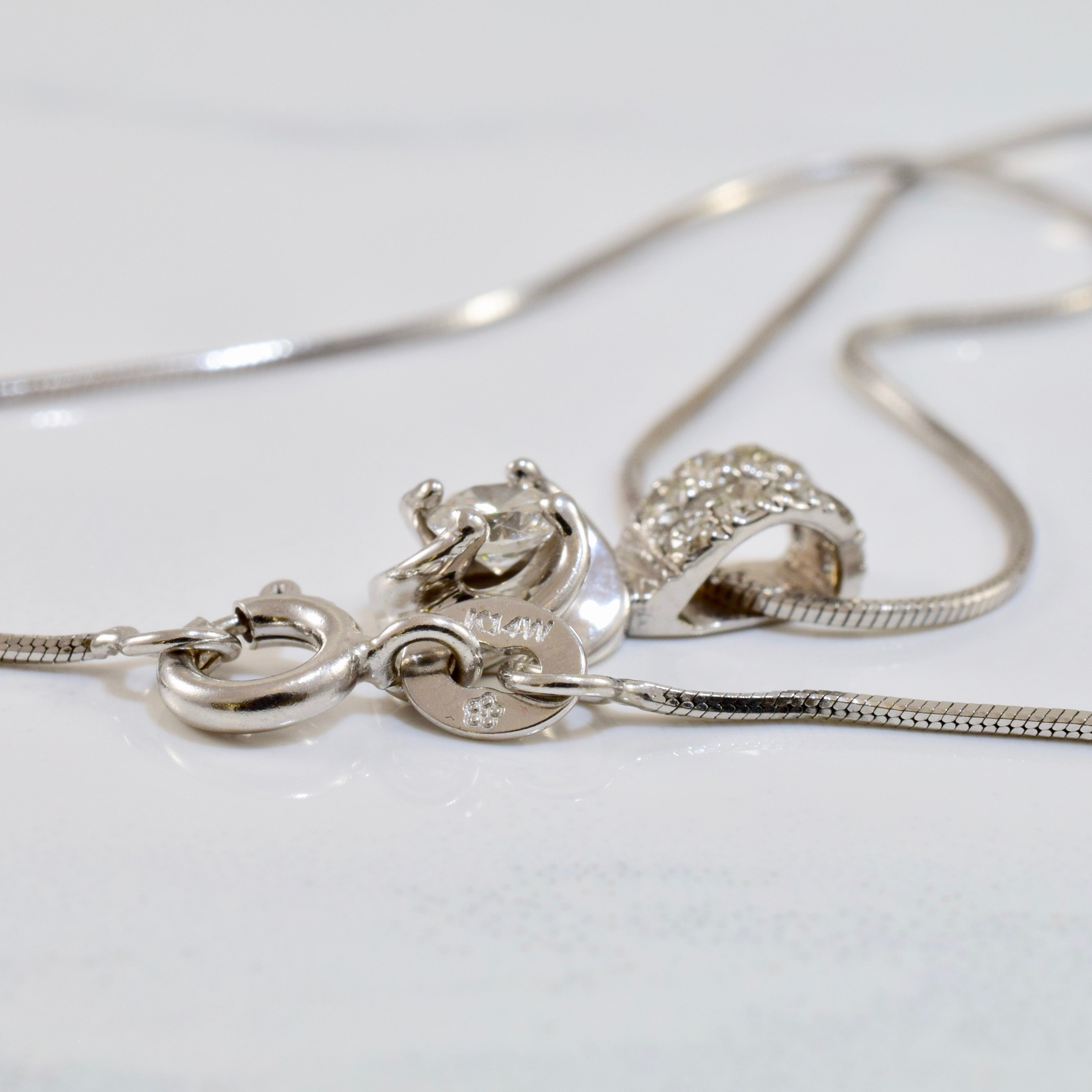 Diamond Drop Pendant and Necklace | 0.33 ctw SZ 17" |