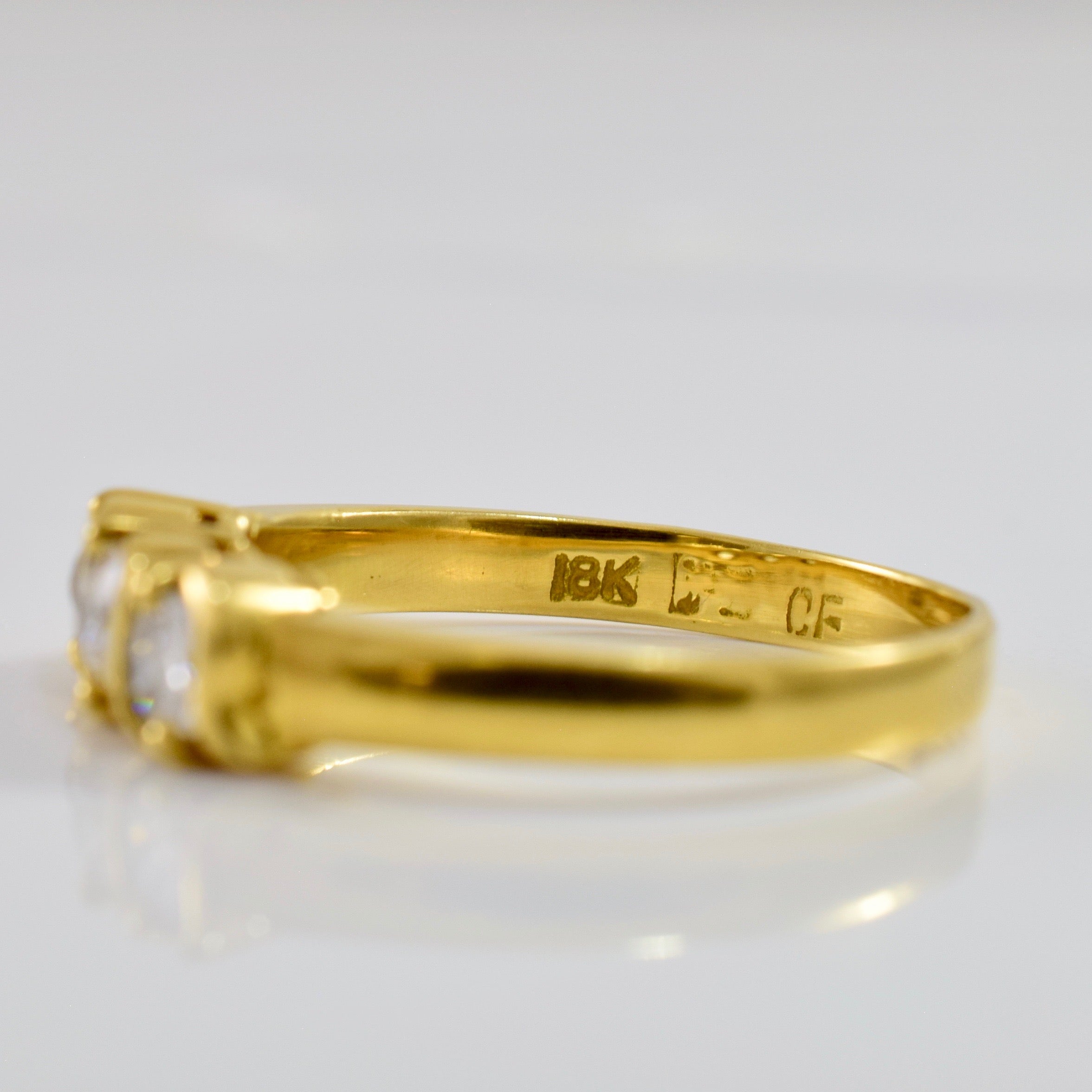 Old European Three Stone Diamond Ring | 0.50ctw | SZ 7.75 |