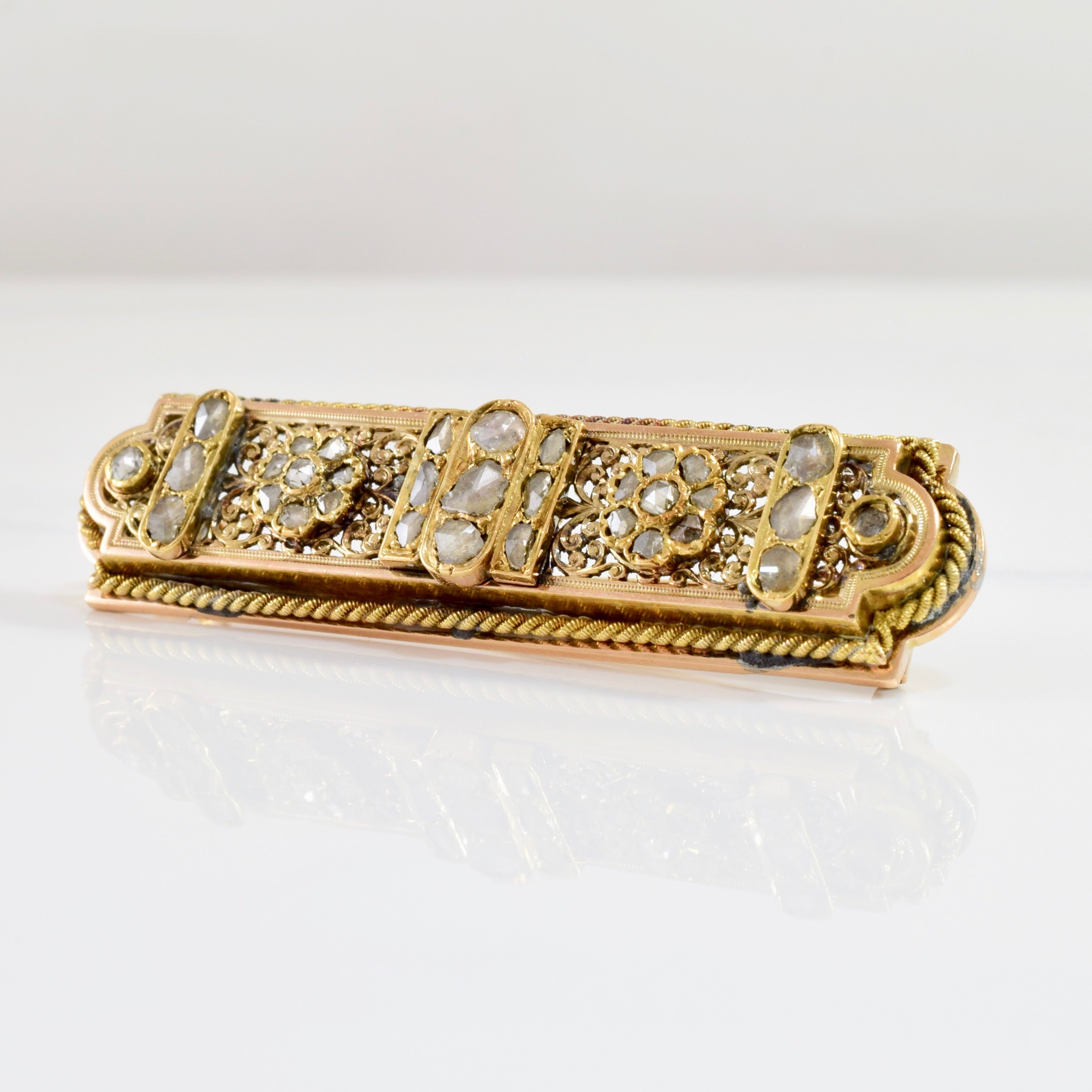 Stunning Victorian Era Brooch | 0.35ctw |