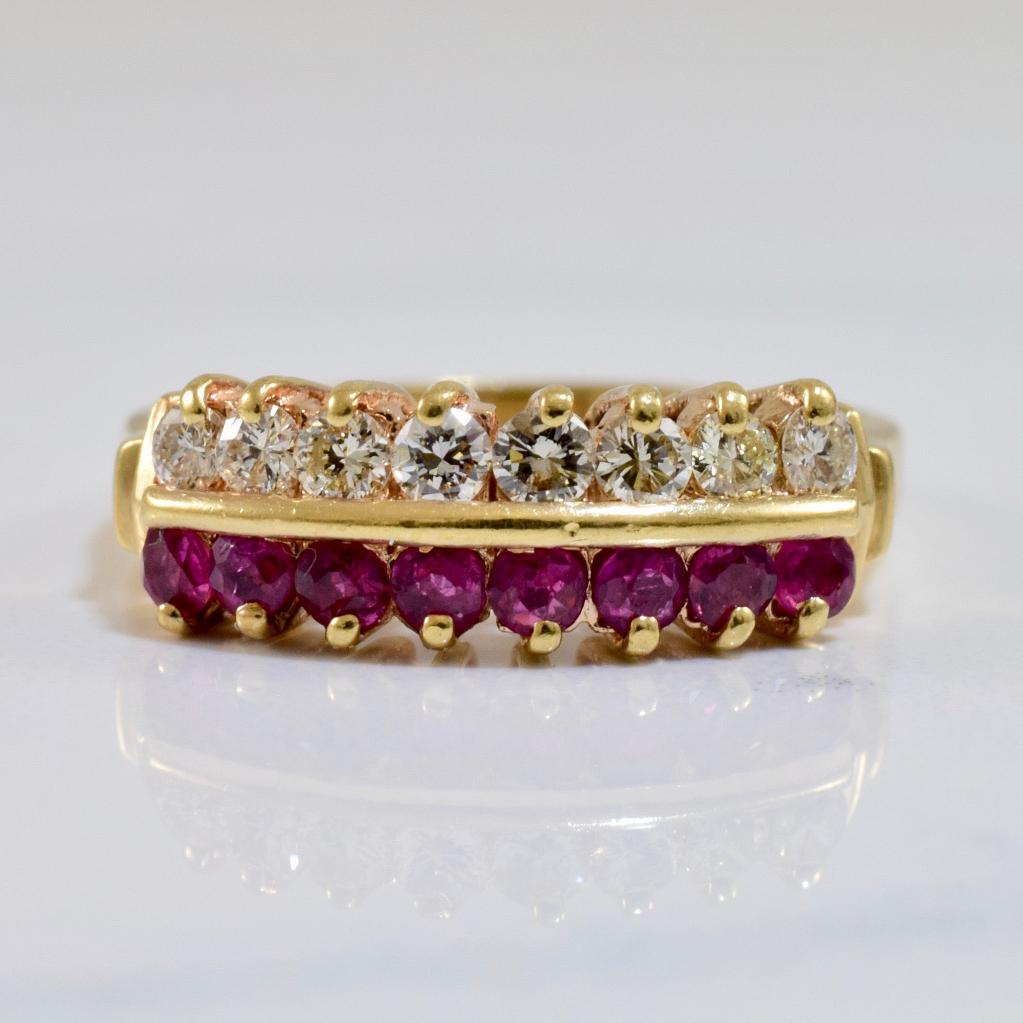 Ruby and Diamond Ring | 0.40 ctw SZ 7.5 |