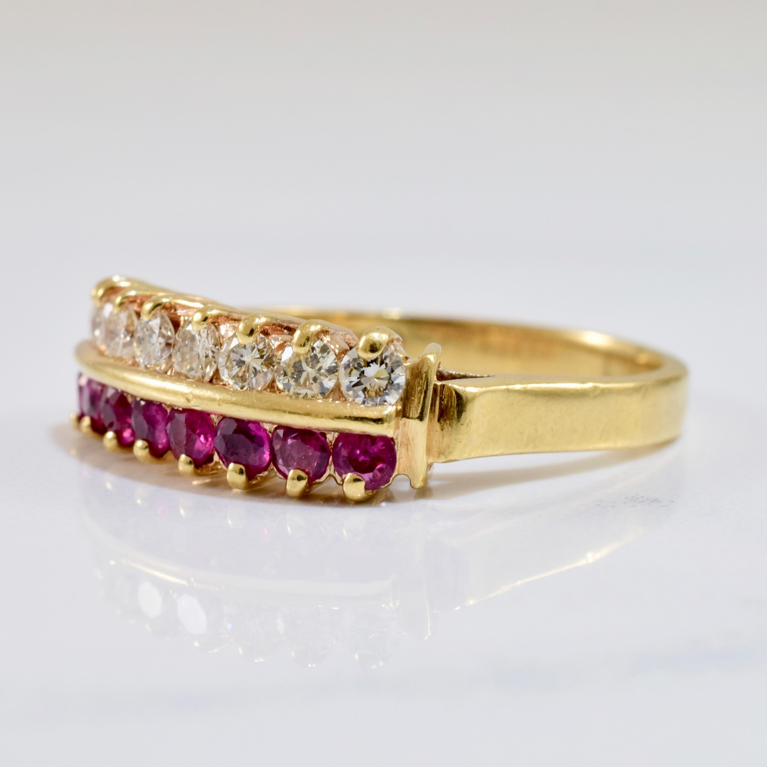 Ruby and Diamond Ring | 0.40 ctw SZ 7.5 |