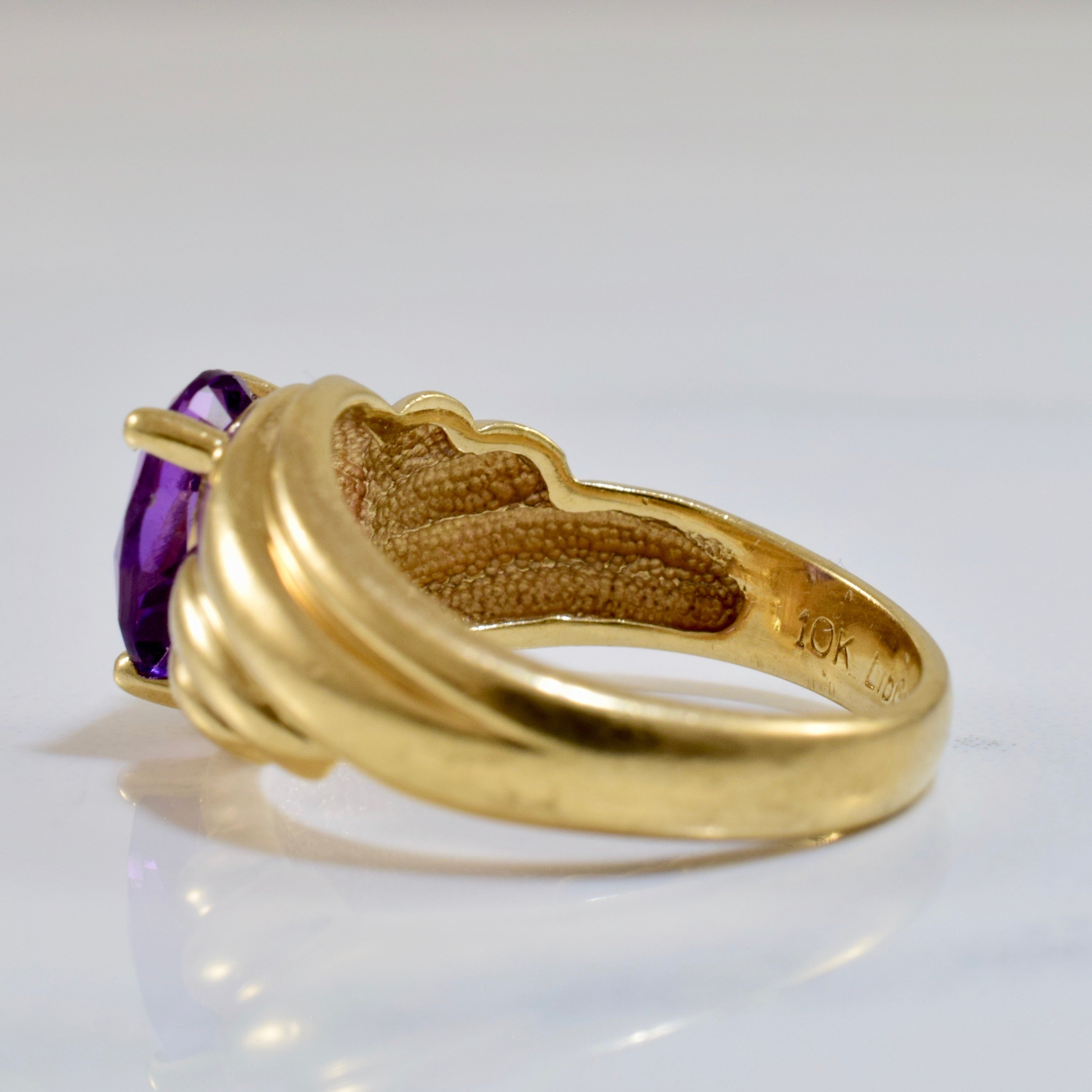 Pear Cut Amethyst Ring | SZ 6 |