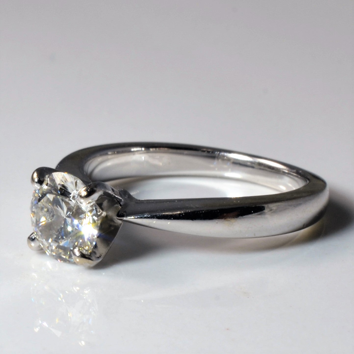 Solitaire Diamond Engagement Ring | 0.82ct | SZ 4.5 |