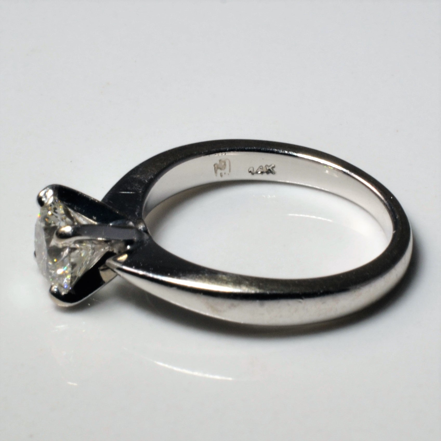 Solitaire Diamond Engagement Ring | 0.82ct | SZ 4.5 |