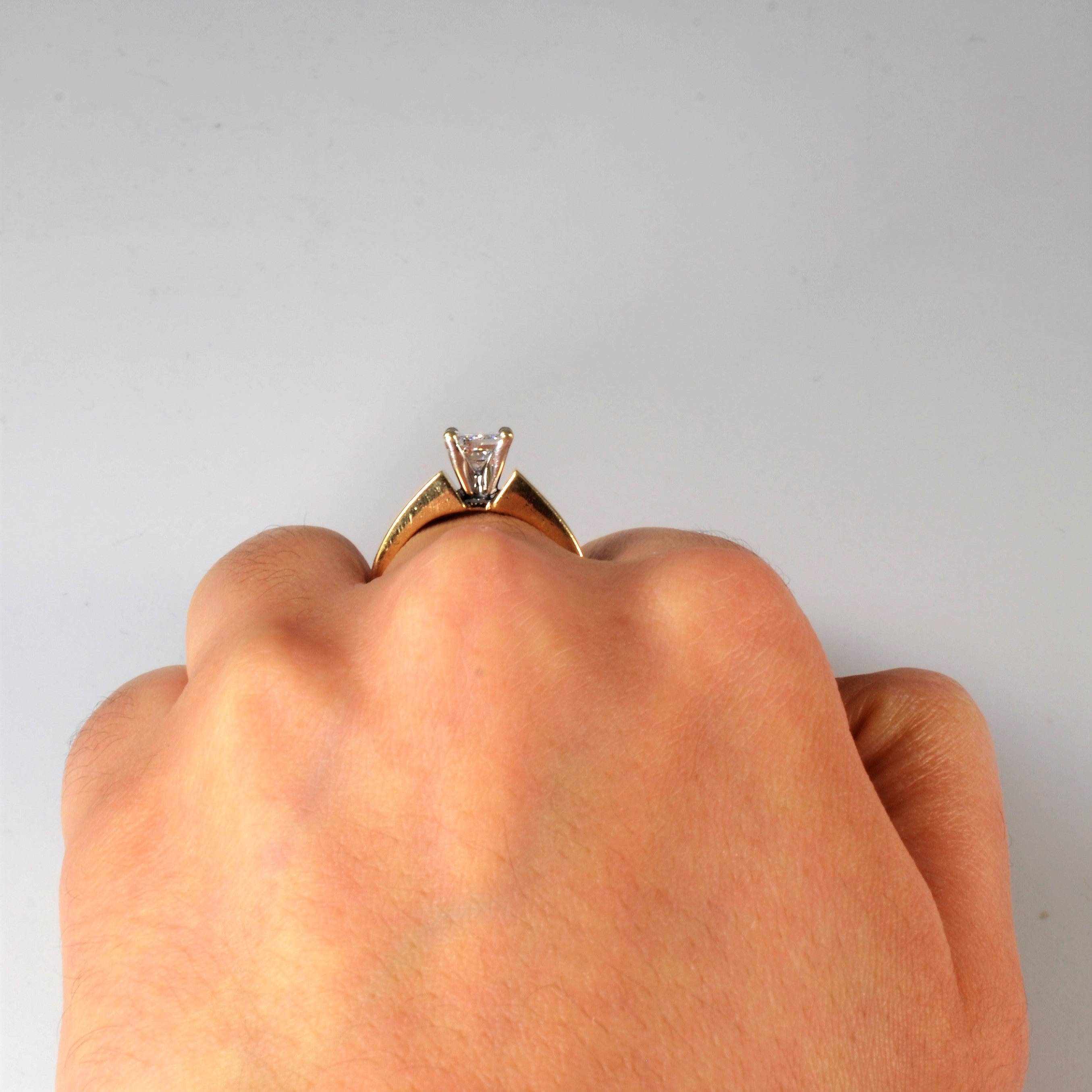 Bague de fiançailles en diamant taille princesse conique | 1,08 ct | Taille 7 |