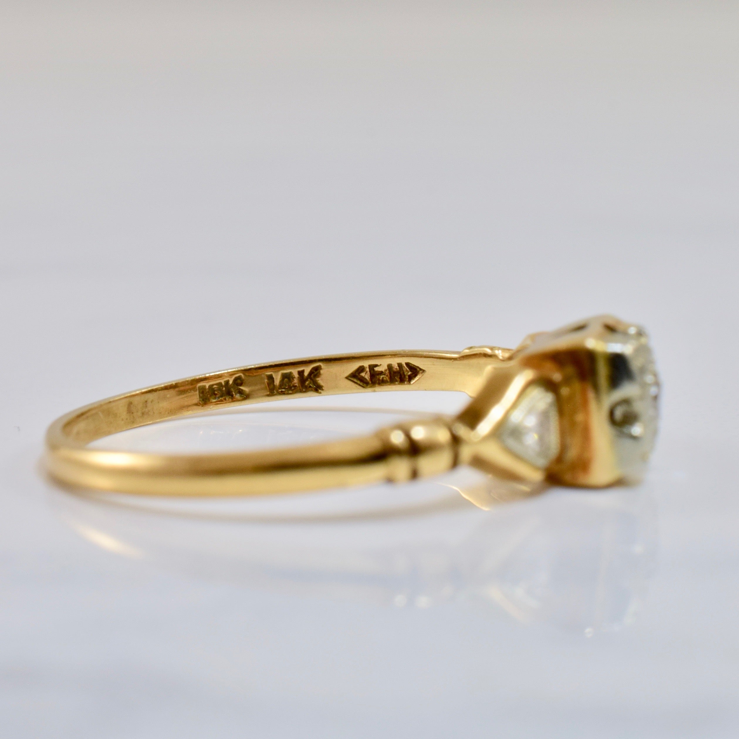 1960's Illusion Set Engagement Ring | 0.05 ctw SZ 6.75 |