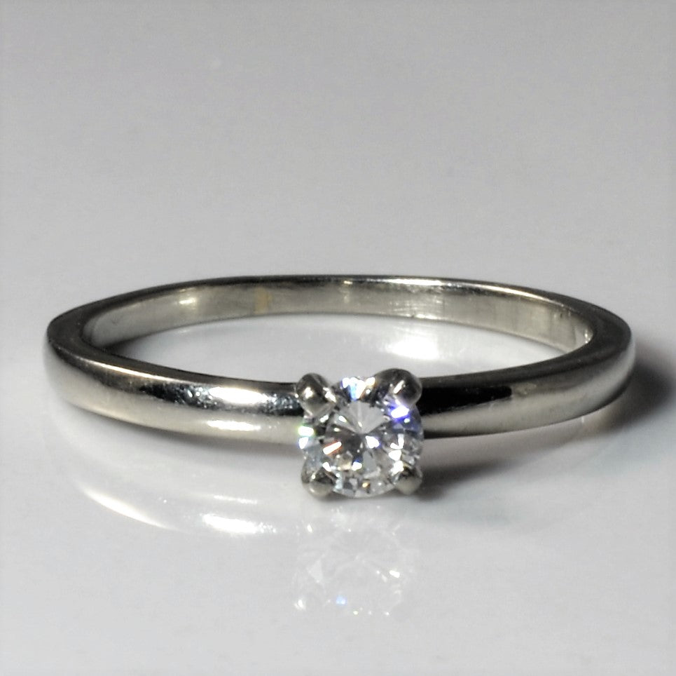 Petite Solitaire Diamond Ring | 0.10ctw | SZ 3.5 |