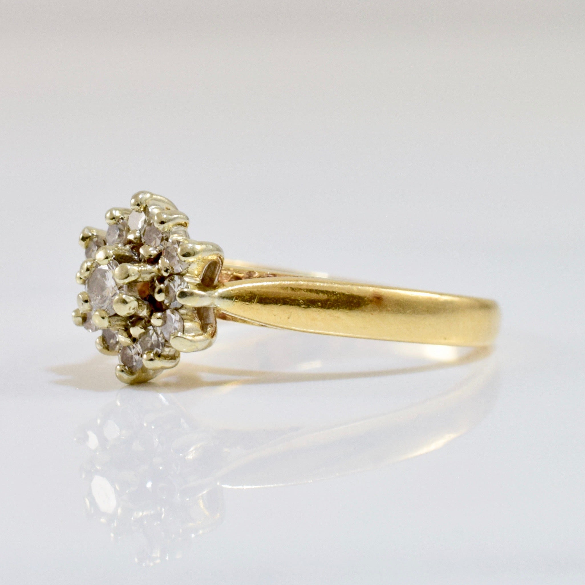 Diamond Cluster Ring | 0.18 ctw SZ 4 |