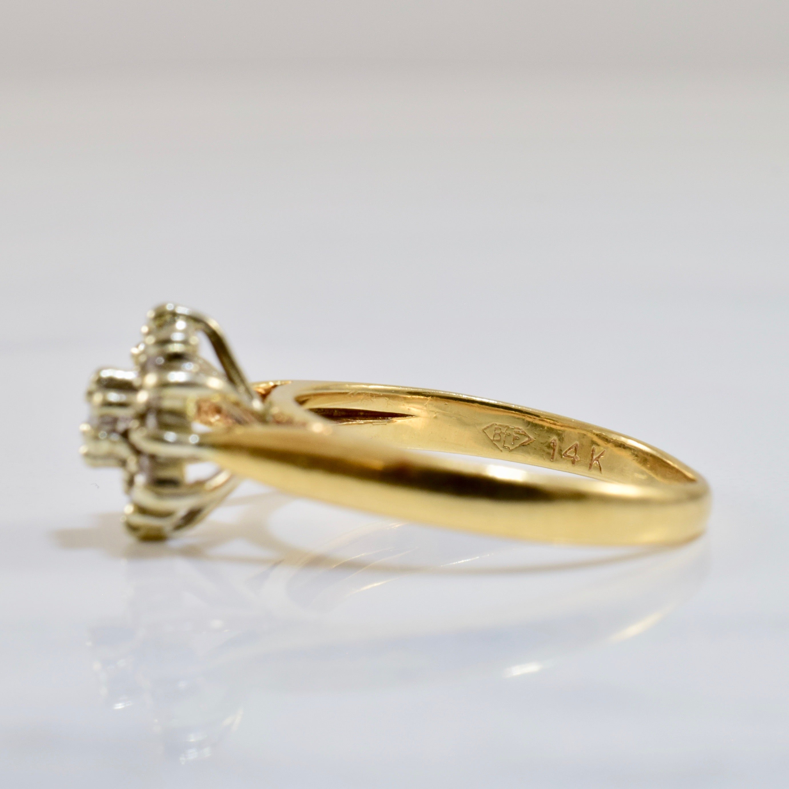 Diamond Cluster Ring | 0.18 ctw SZ 4 |