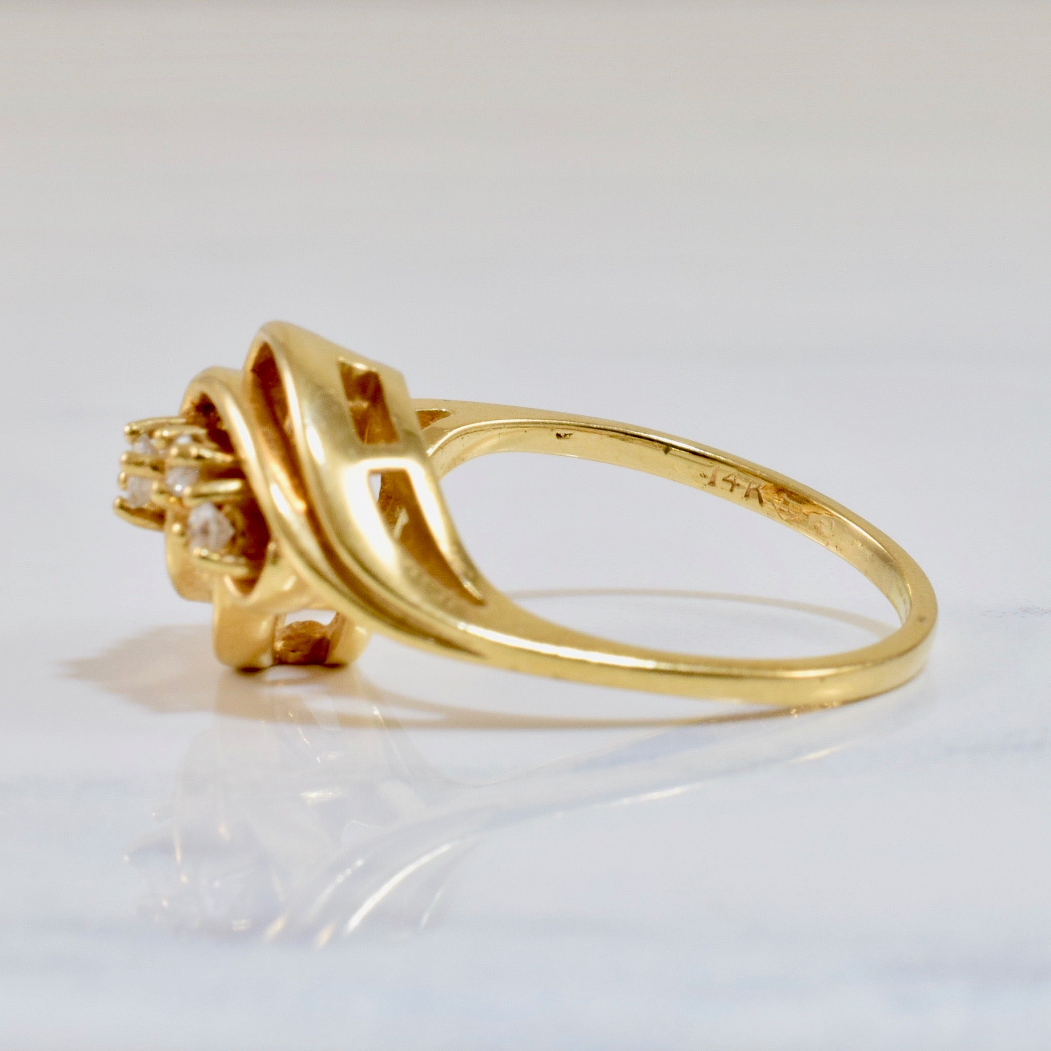 Diamond Bypass Ring | 0.15 ctw SZ 5.5 |