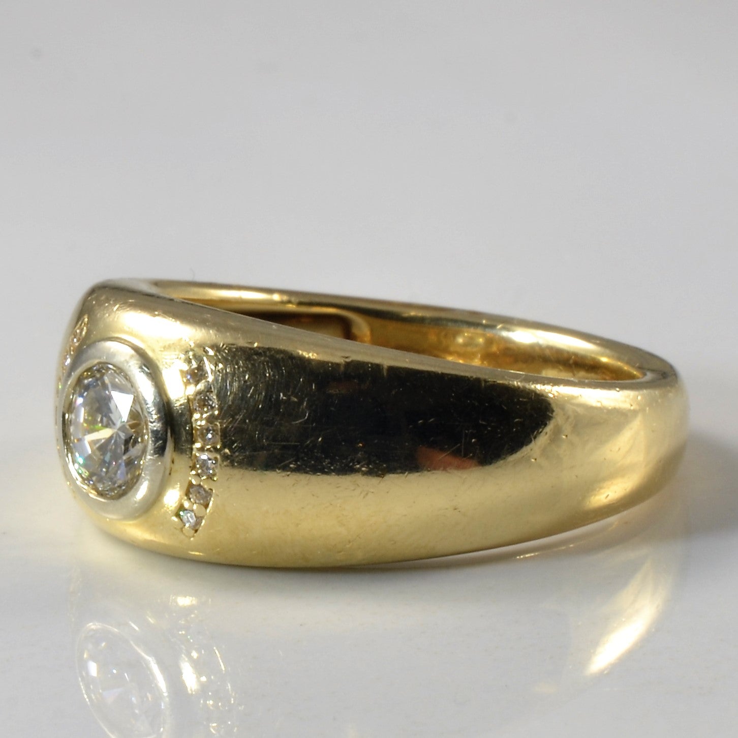 Flush Set Diamond Dome Ring | 0.74ctw | SZ 10.5 |