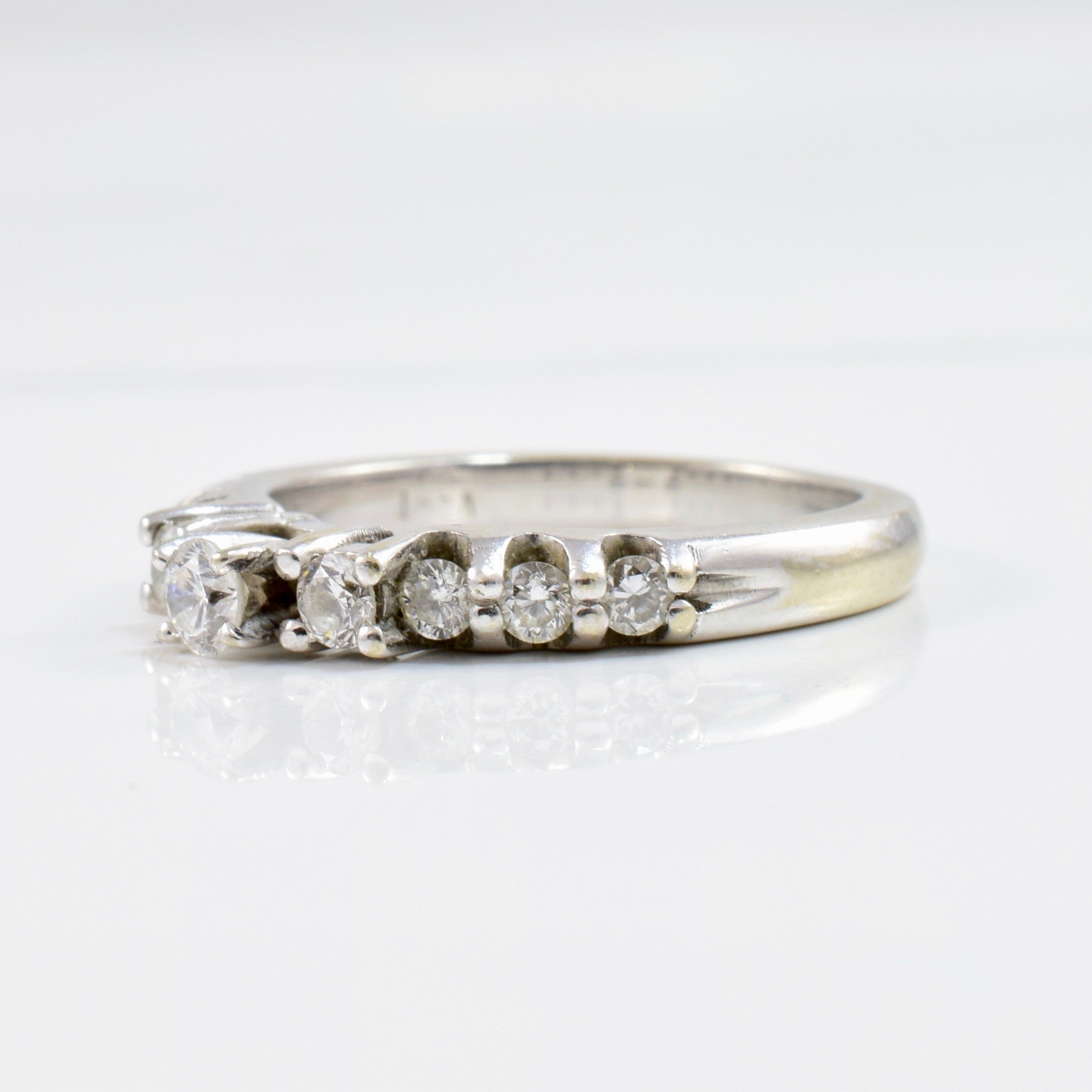 Cascading Diamond Engagement Ring | 0.35 ctw SZ 4.5 |