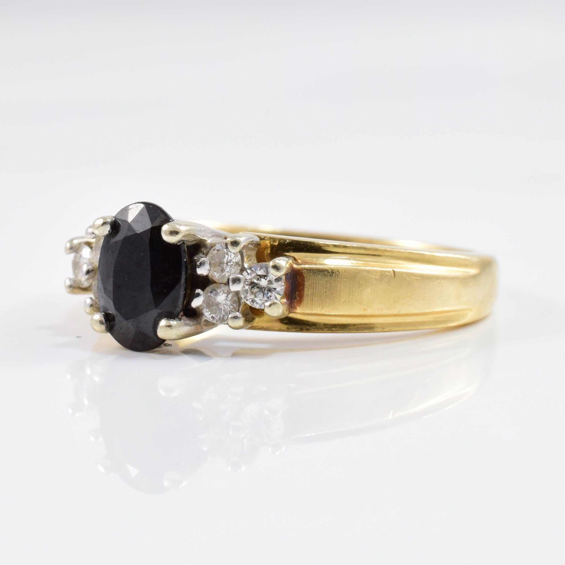 Sapphire and Diamond Ring | 0.16 ctw SZ 7 |