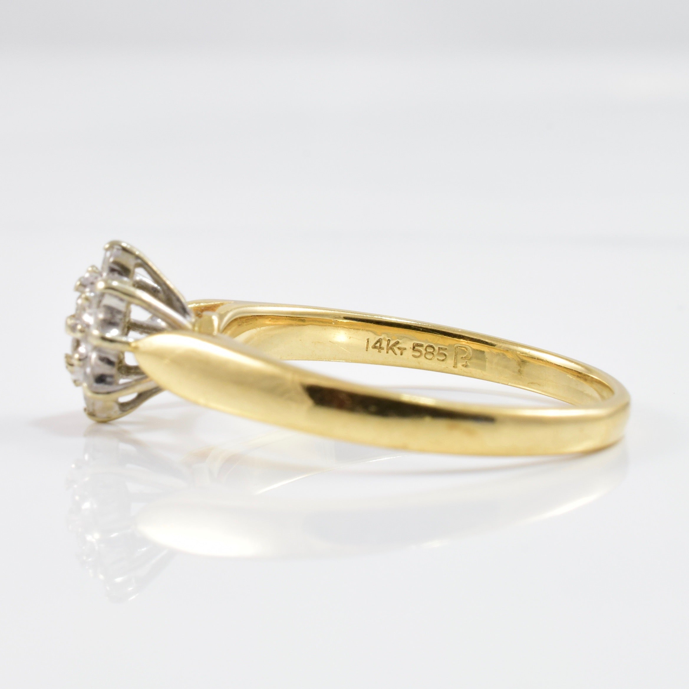 Diamond Cluster Ring | 0.10 ctw SZ 6.5 |