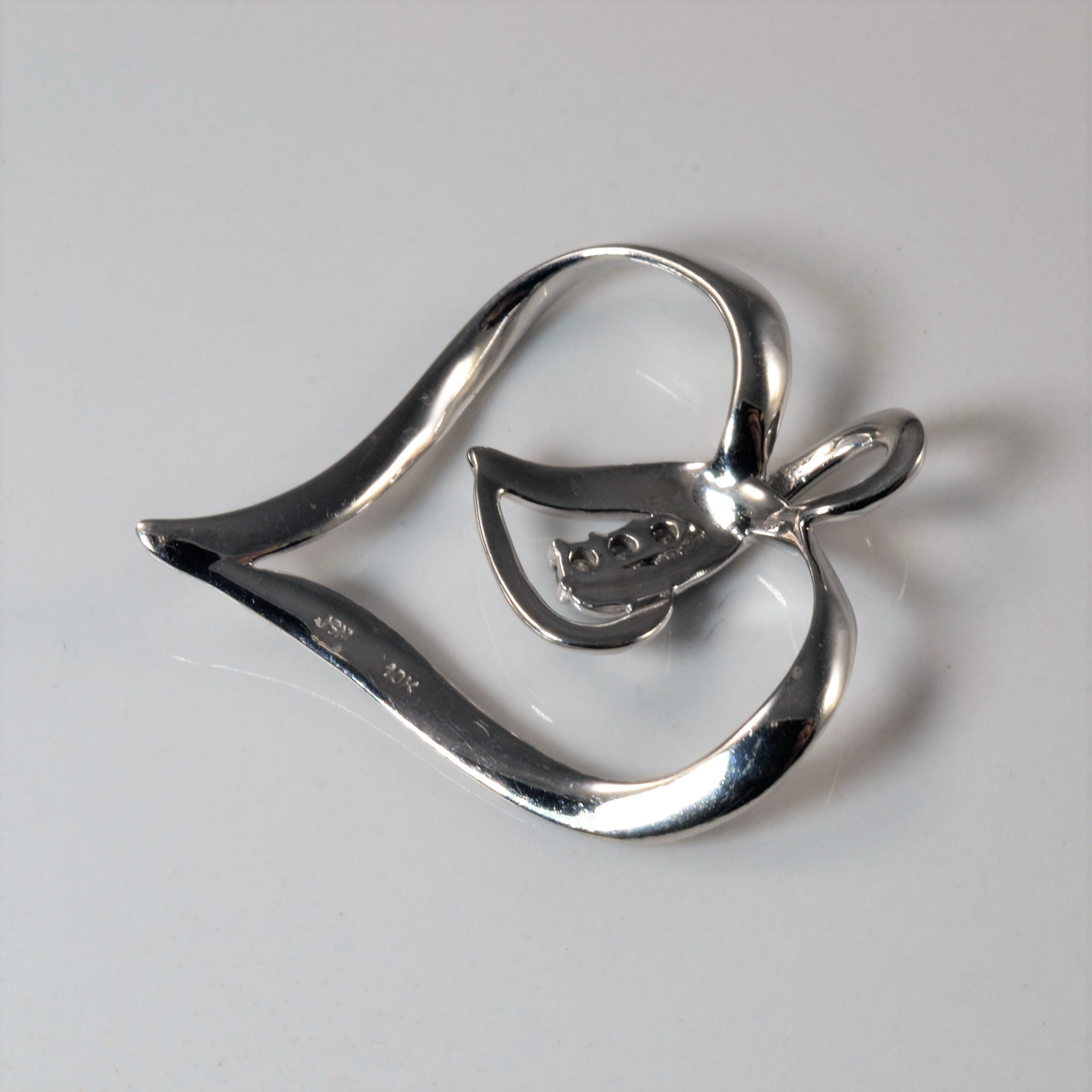 Double Diamond Heart Pendant | 0.06ctw |