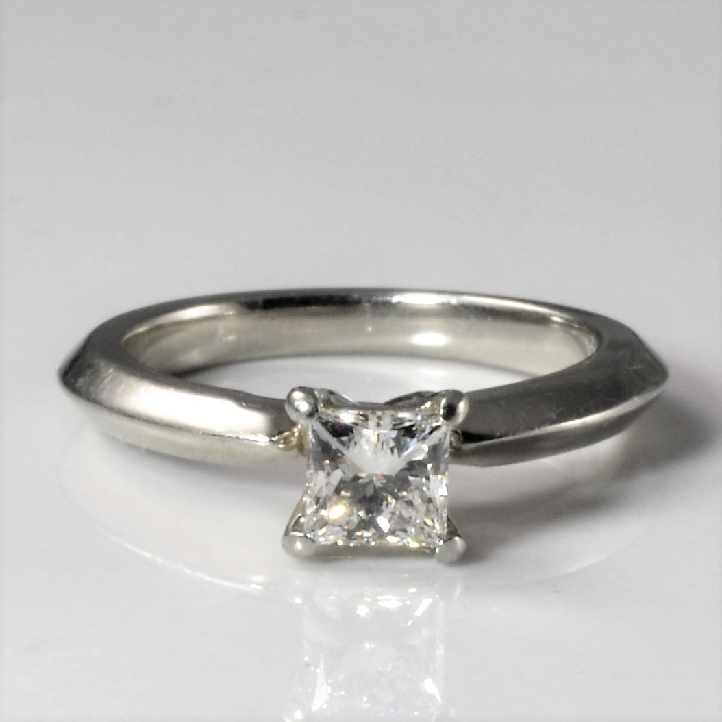 Knife Edge Princess Cut Diamond Ring | 0.35ct | SZ 3 |