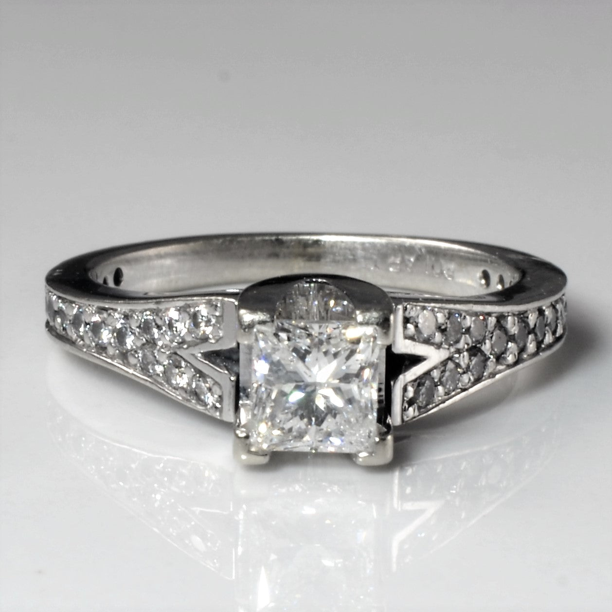 Split Shank Princess Diamond Engagement Ring | 0.83ctw | SZ 5.75 |