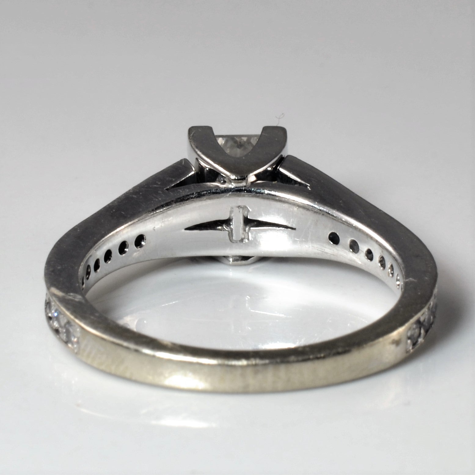 Split Shank Princess Diamond Engagement Ring | 0.83ctw | SZ 5.75 |