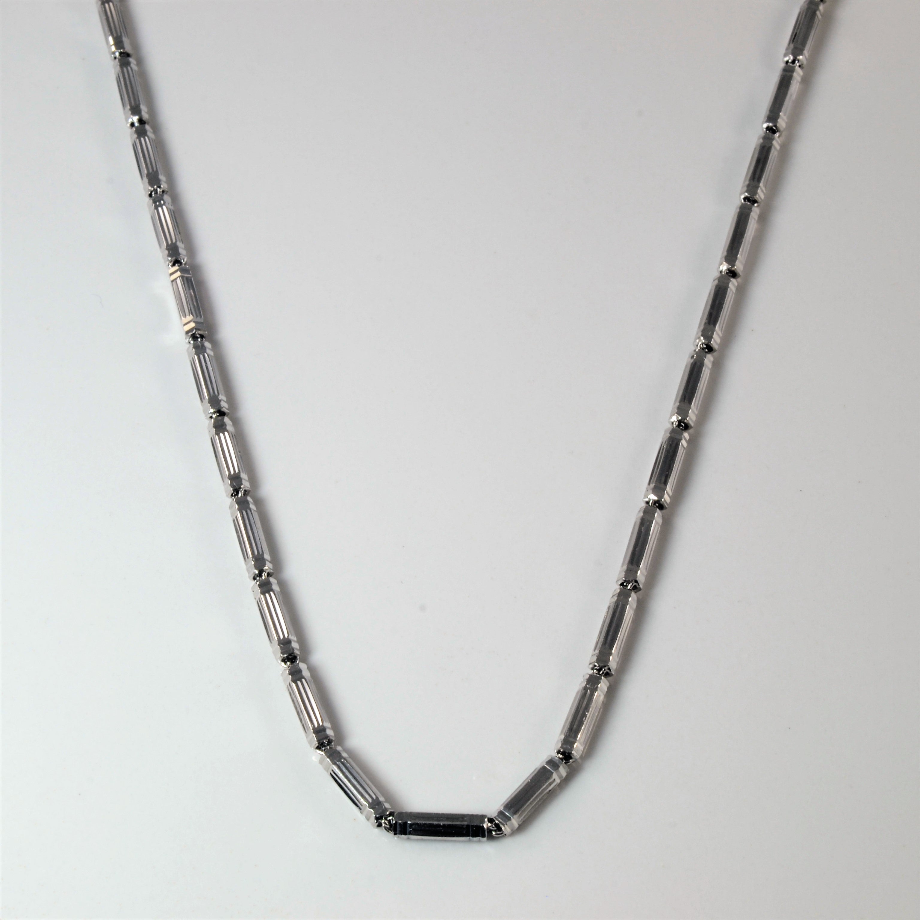 Chow Tai Fook' Textured Platinum Necklace | 18" |